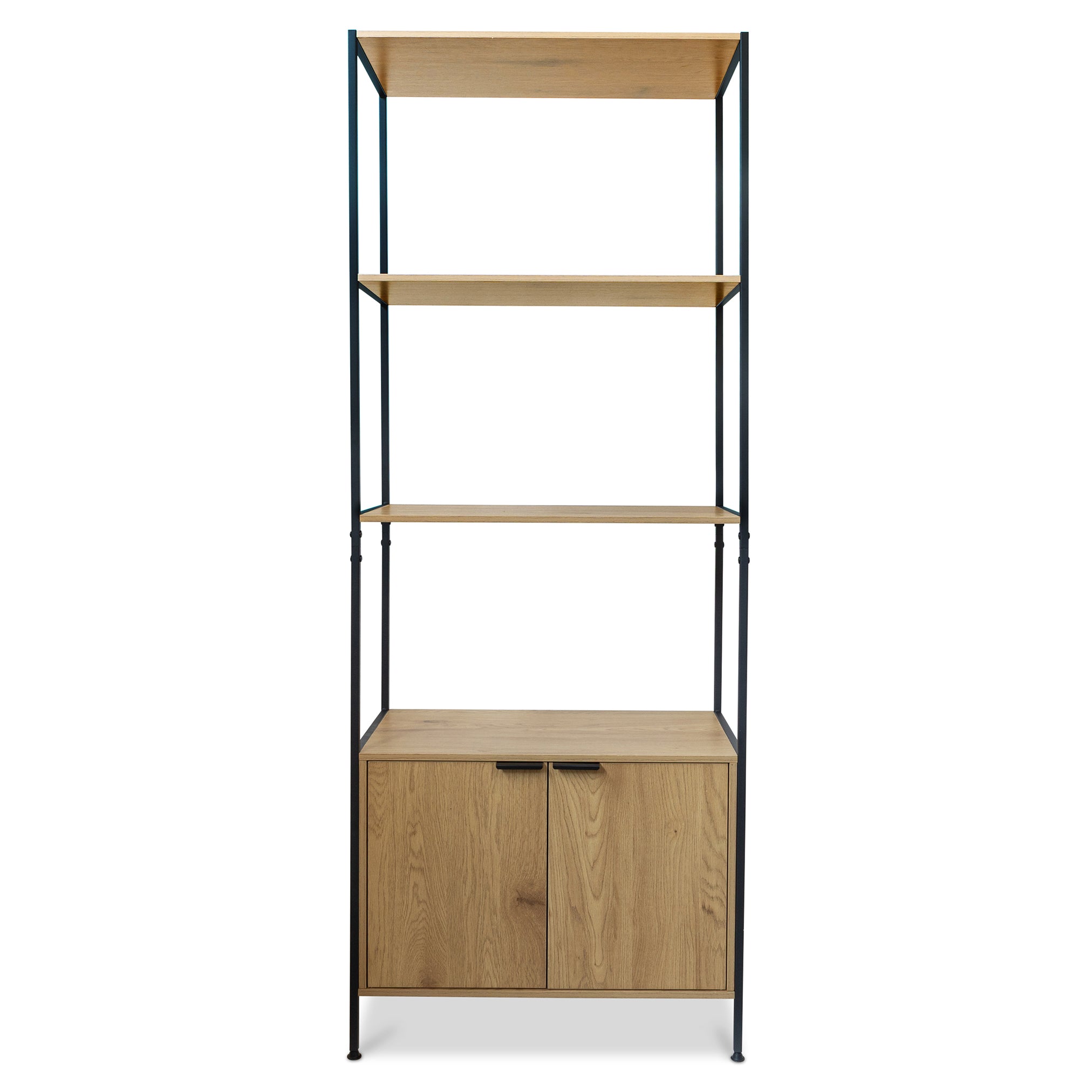 MERCURY HOME Libreria Moderna in Legno e Metallo - Stile Industriale