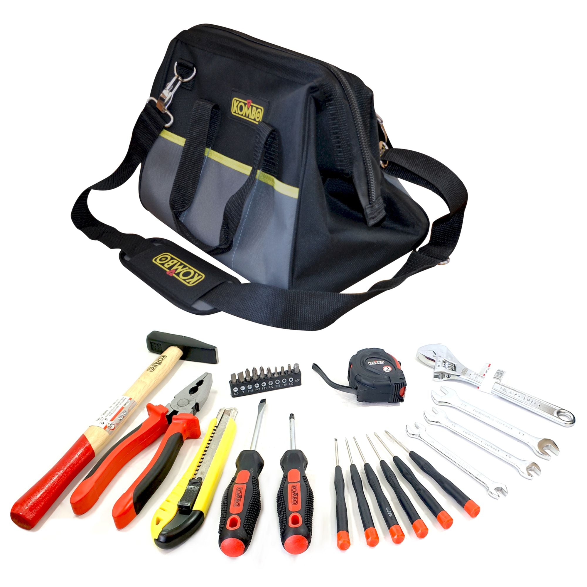 KOMBO Set 27 pz  utensili + borsa portautensili soft 13"