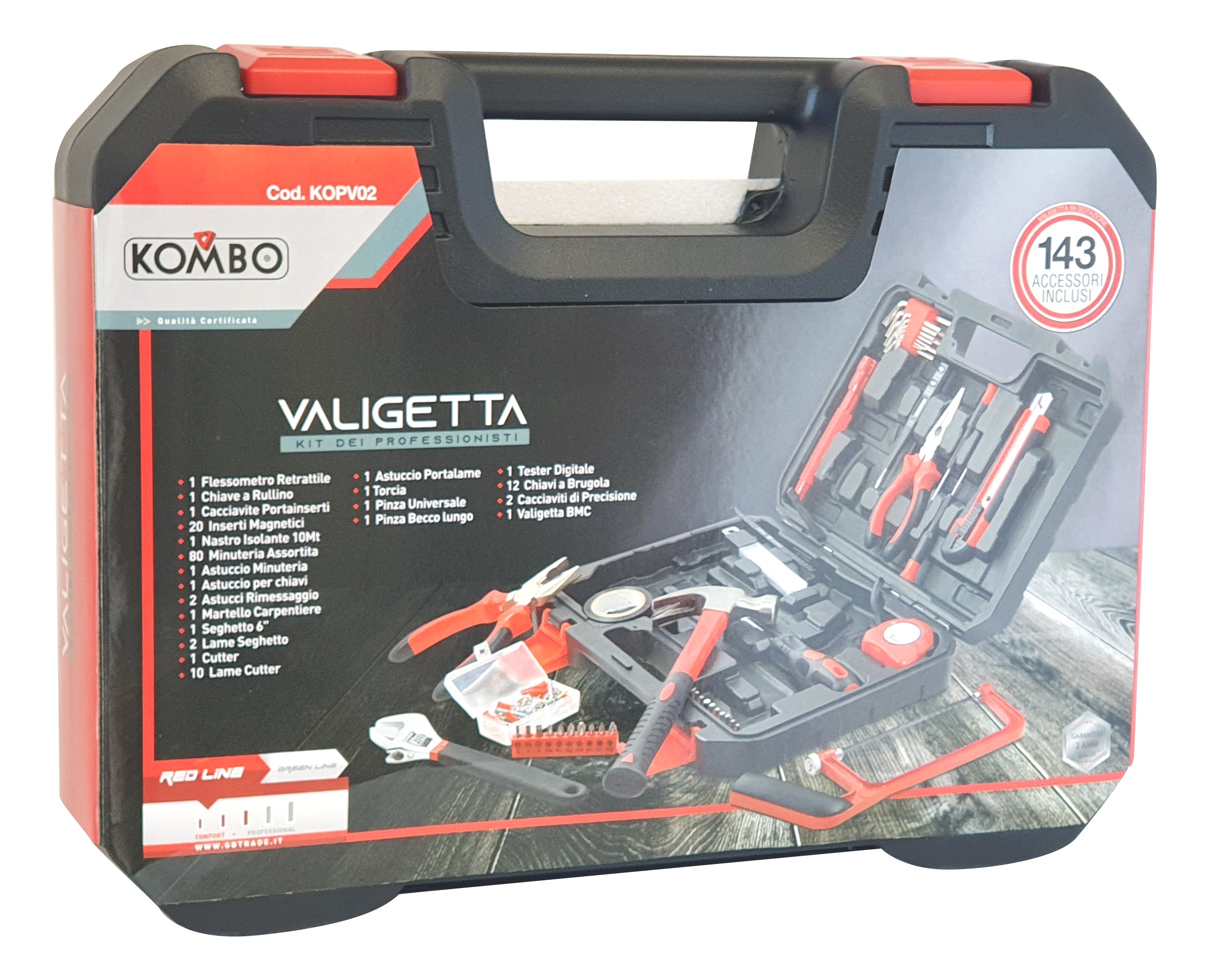 KOMBO Set 143 pz utensili