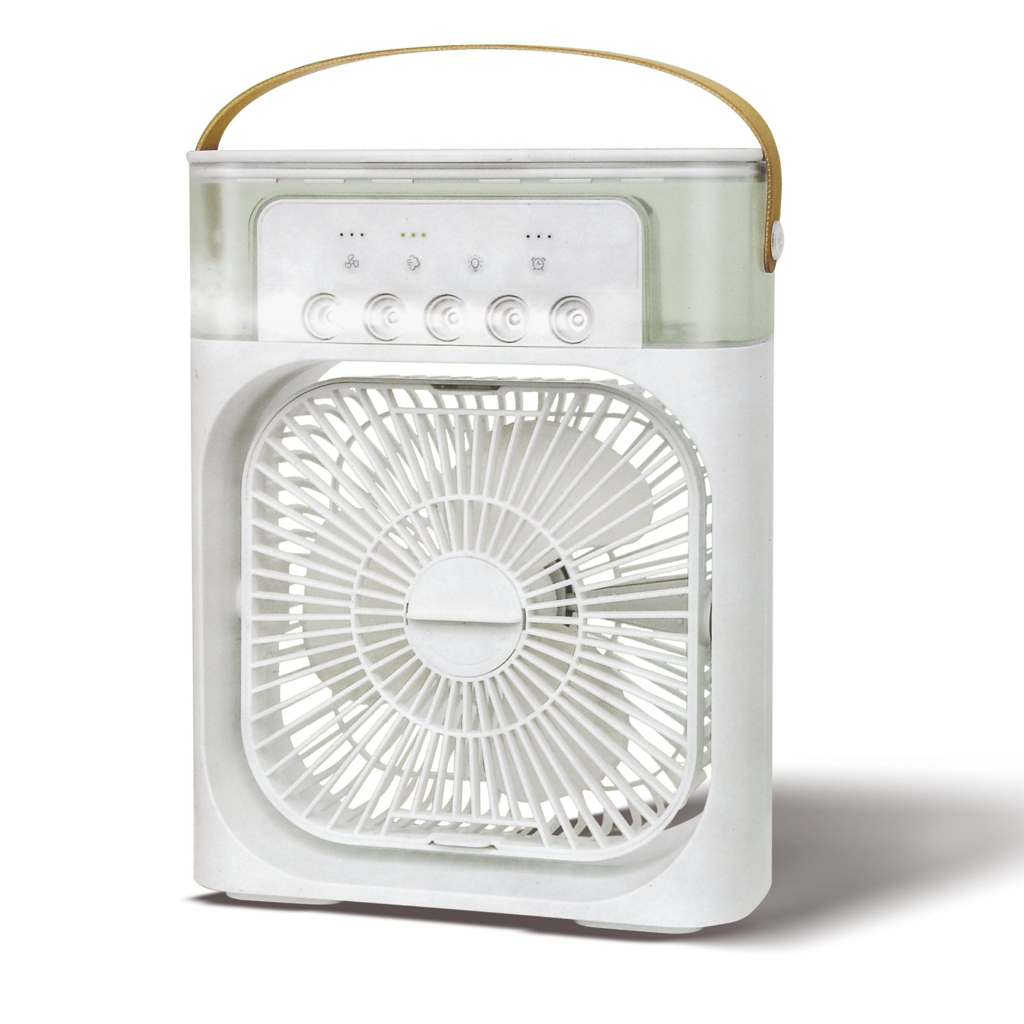 EASY2LOVE Mist Fan Box 5-in-1: Ventilatore, Umidificatore, Diffusore Aromi, Luce Notturna e Timer