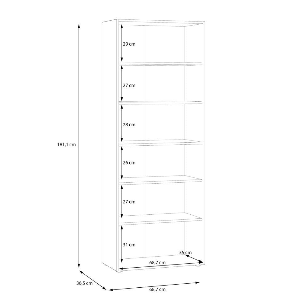 EGO ARREDO Armadio Multiuso Teodoro 2 Ante Con Ripiani  E 1 Anta