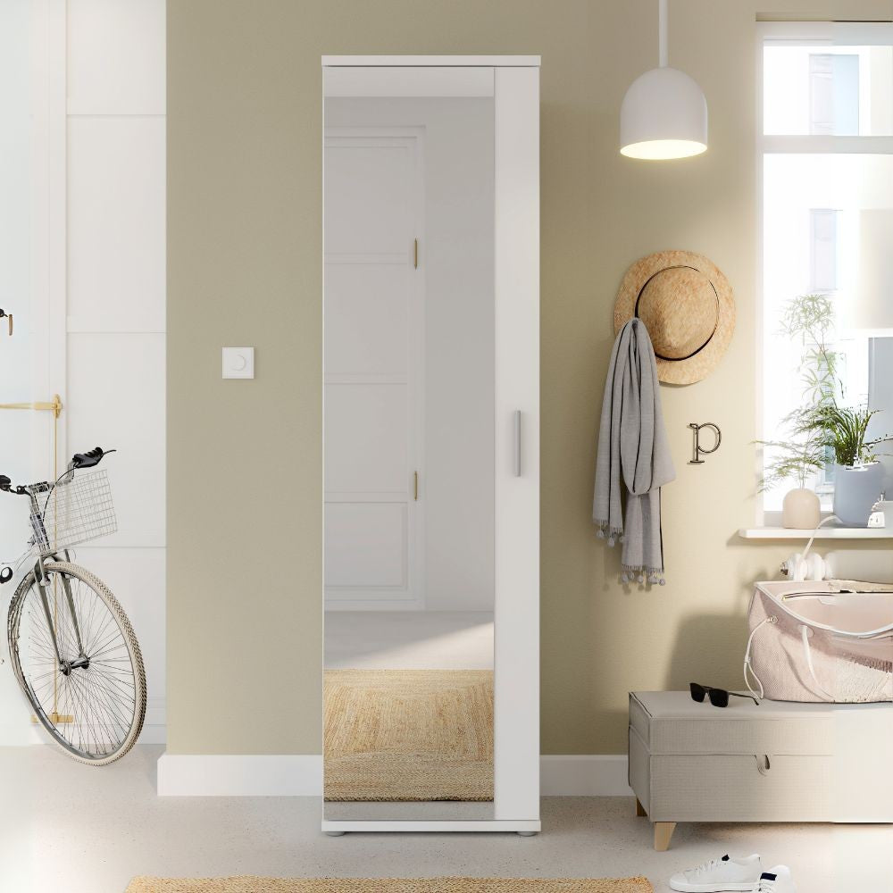 EGO ARREDO Mobile Multiuso Scarpiera Olimpia Con Anta A Specchio