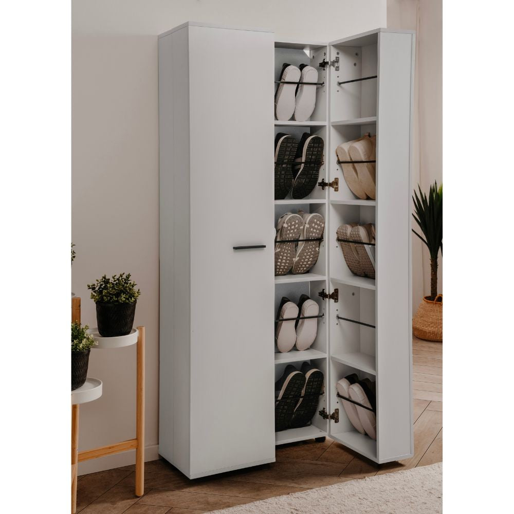 EGO ARREDO Scarpiera Lugo  Con 2 Ante E 5 Scomparti