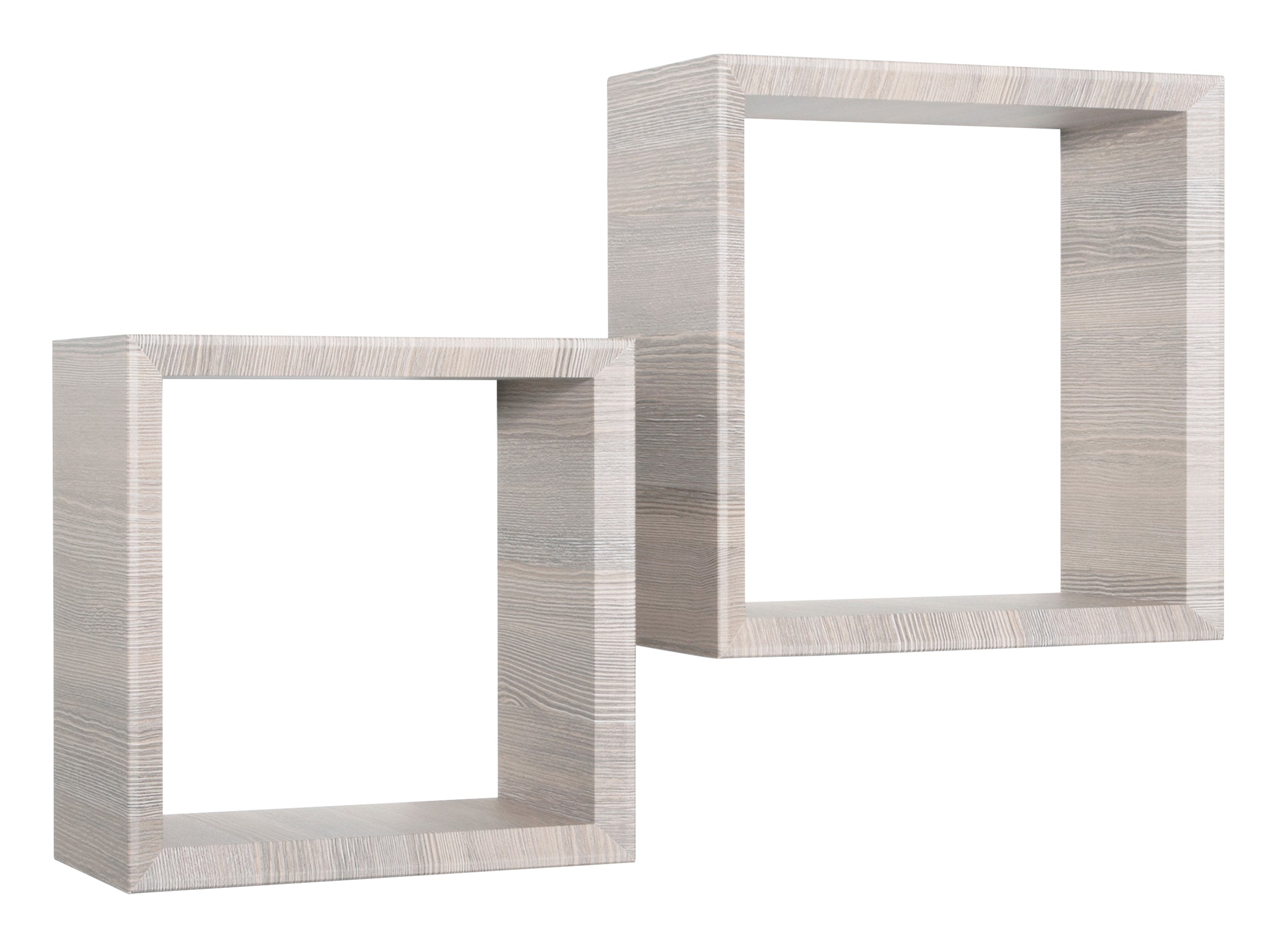 MODULARREDO Set 2 Mensole a Cubo Ginevra 35cm + 30cm