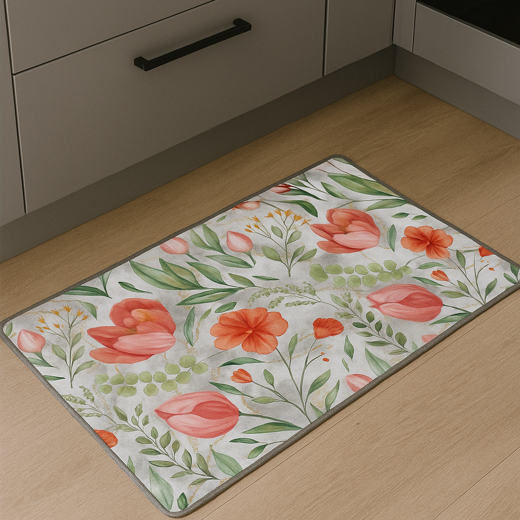 CASSESE HOME Passatoia/Tappeto Bordato in Poliestere con Retro Antiscivolo in PVC  Made in Italy