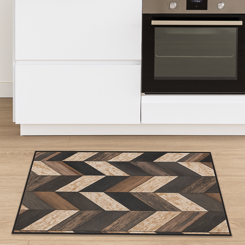 CASSESE HOME Passatoia/Tappeto Bordato in Poliestere con Retro Antiscivolo in PVC  Made in Italy