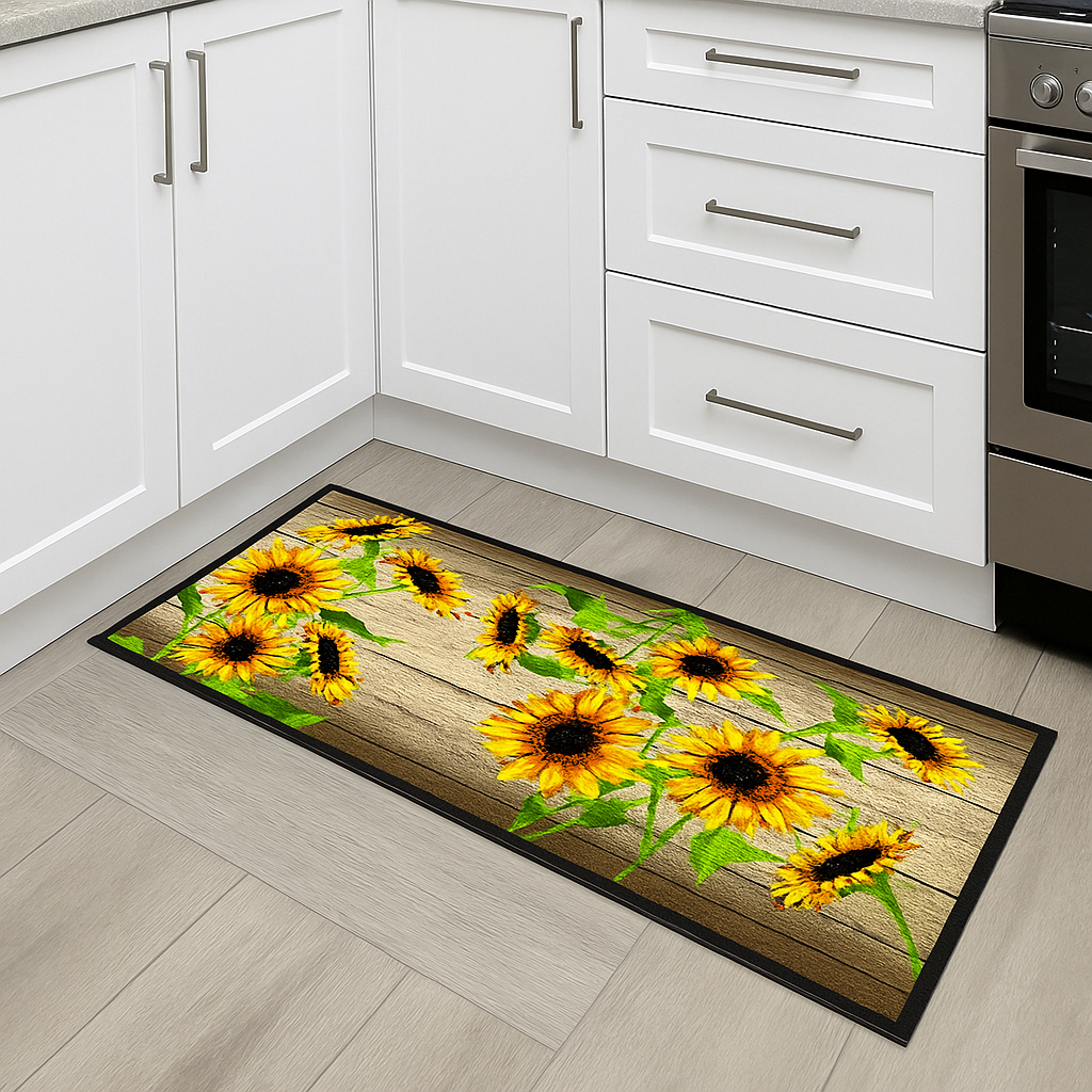 CASSESE HOME Passatoia/Tappeto Bordato in Poliestere con Retro Antiscivolo in PVC  Made in Italy