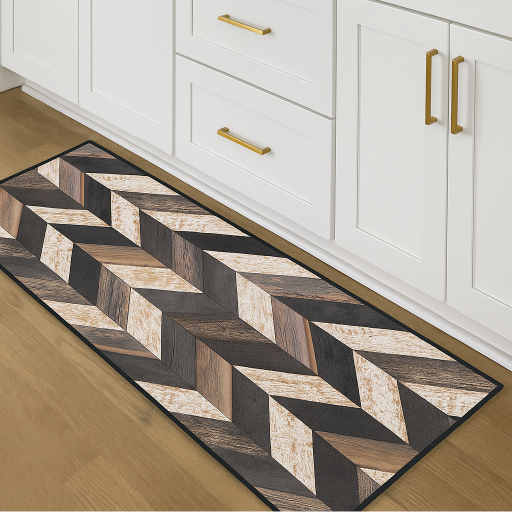 CASSESE HOME Passatoia/Tappeto Bordato in Poliestere con Retro Antiscivolo in PVC  Made in Italy