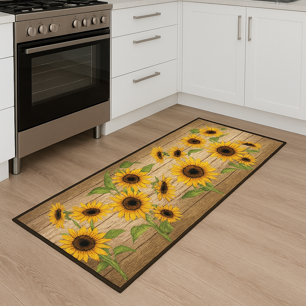 CASSESE HOME Passatoia/Tappeto Bordato in Poliestere con Retro Antiscivolo in PVC  Made in Italy