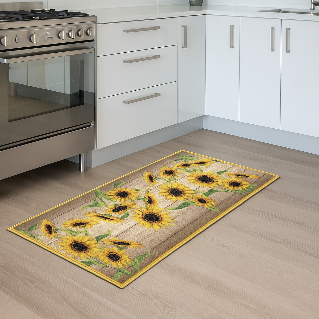 CASSESE HOME Passatoia/Tappeto Bordato in Poliestere con Retro Antiscivolo in PVC  Made in Italy