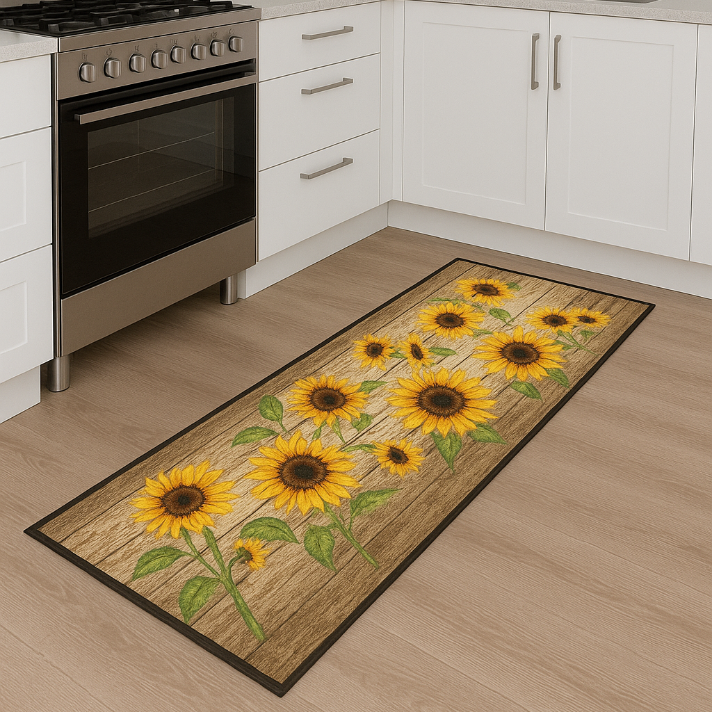 CASSESE HOME Passatoia/Tappeto Bordato in Poliestere con Retro Antiscivolo in PVC  Made in Italy