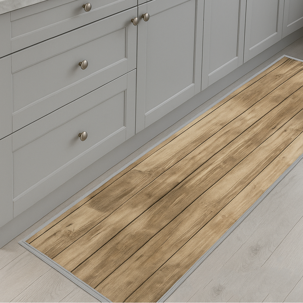 CASSESE HOME Passatoia/Tappeto Bordato in Poliestere con Retro Antiscivolo in PVC  Made in Italy