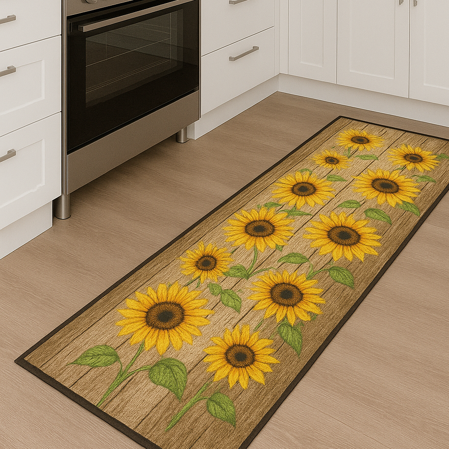 CASSESE HOME Passatoia/Tappeto Bordato in Poliestere con Retro Antiscivolo in PVC  Made in Italy