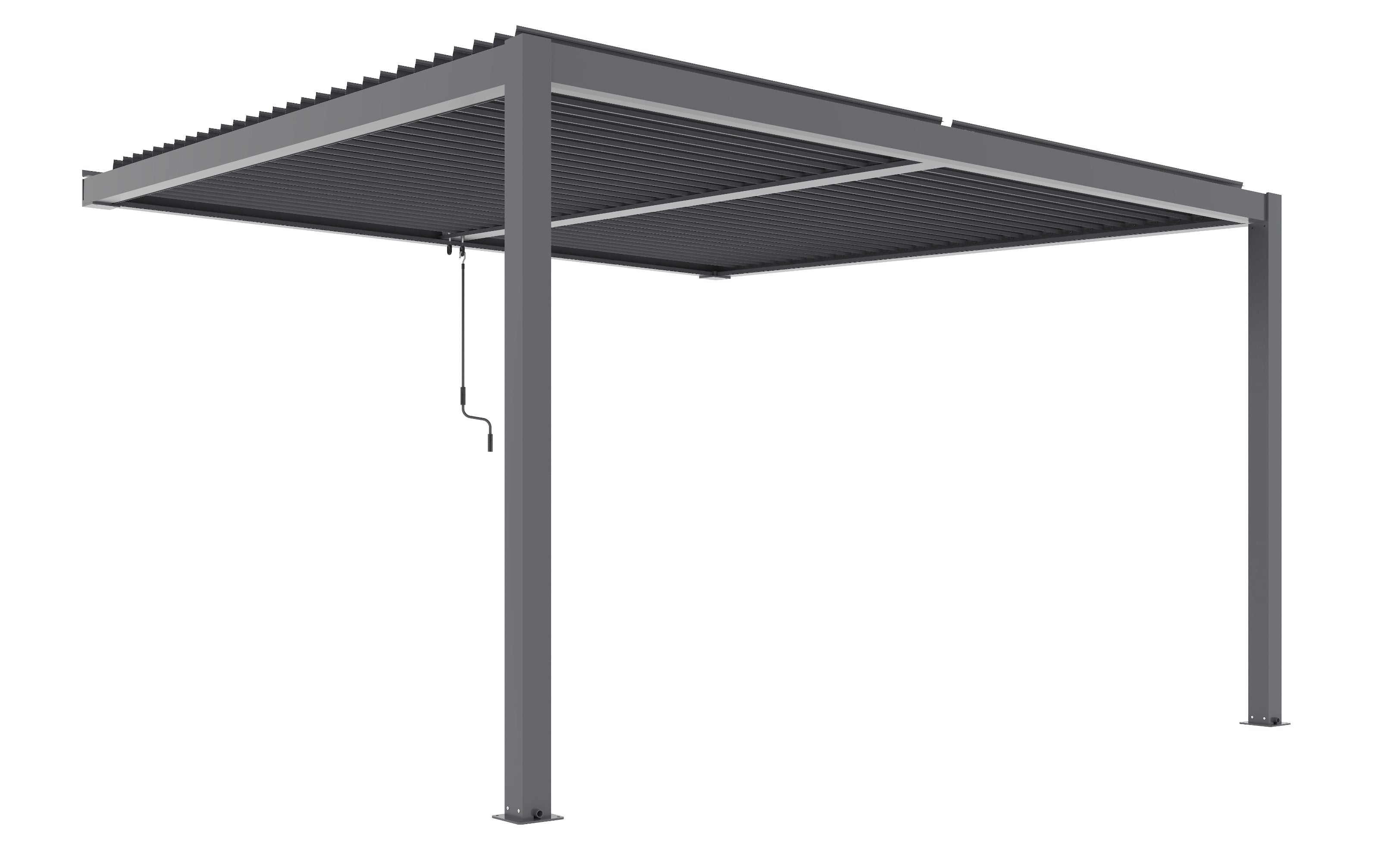 CLIMA NATURA Pergola Bioclimatica Forsizia Wall 4,00X3,00x2,45 mt