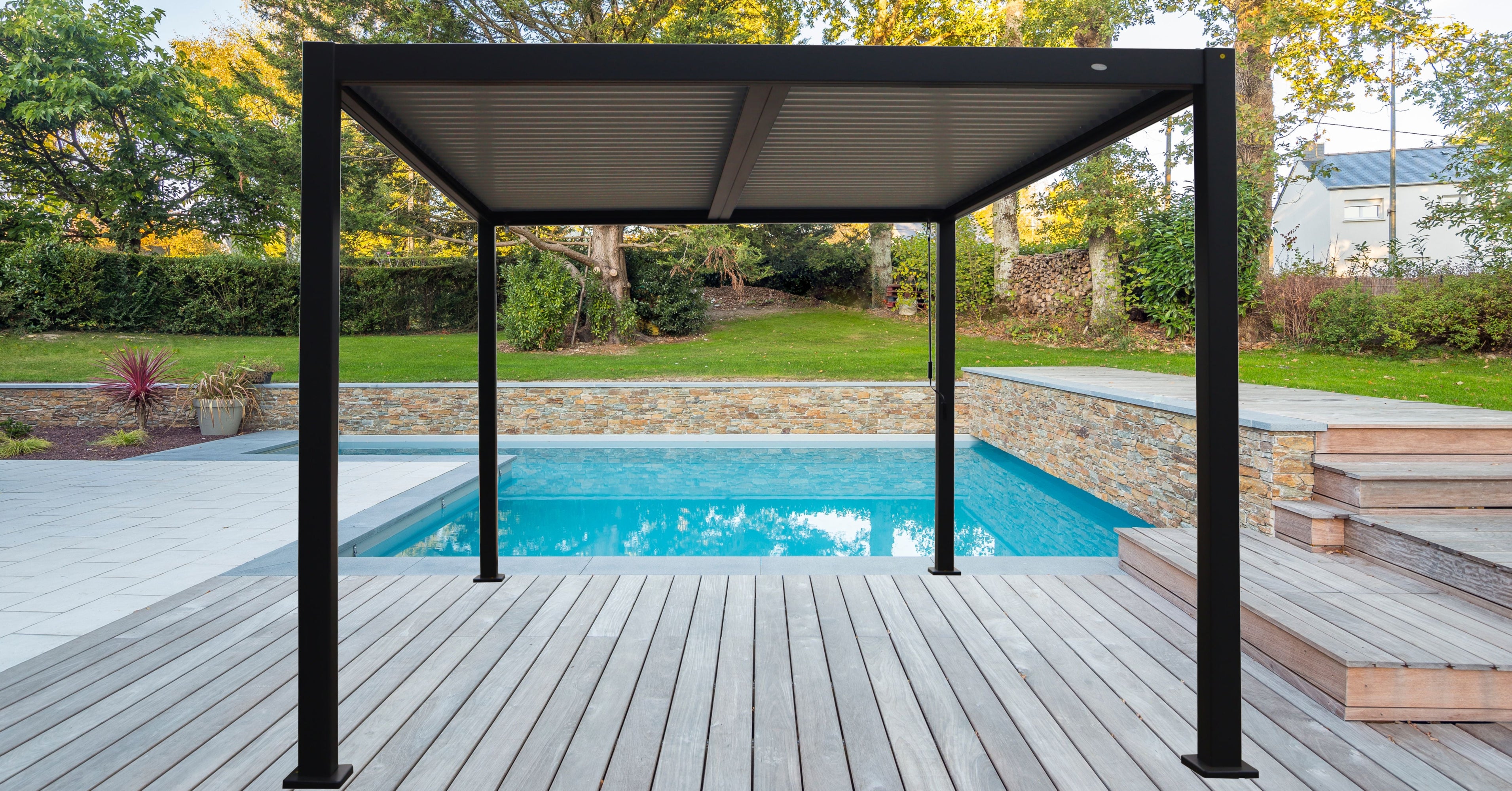 CLIMA NATURA Pergola Bioclimatica Gelsomino Plus 4,00x3,00x2,40 mt