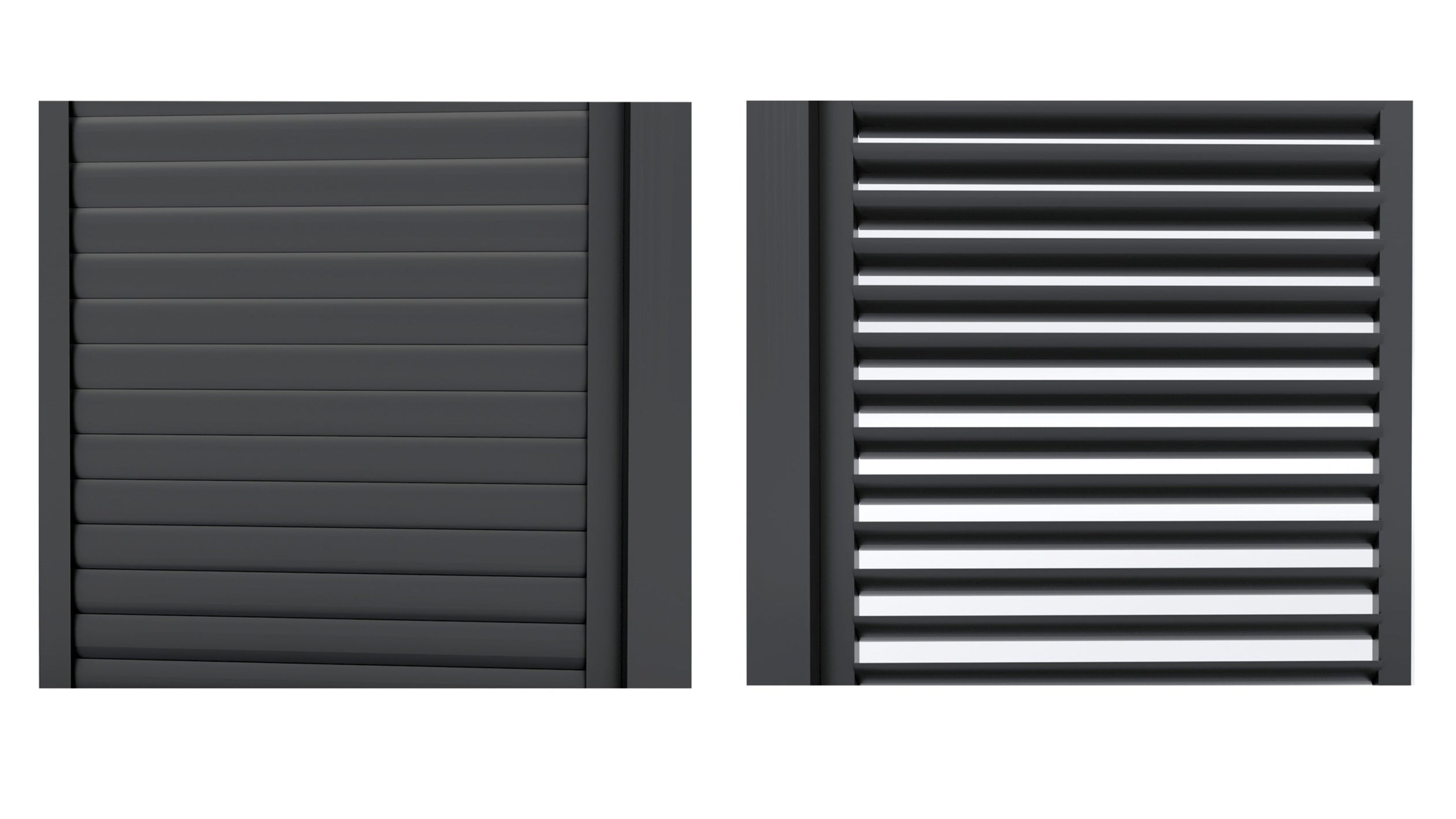 CLIMA NATURA Set di 3 Pannelli Sliding Blind Per Pergole Bioclimatiche da 3 mt
