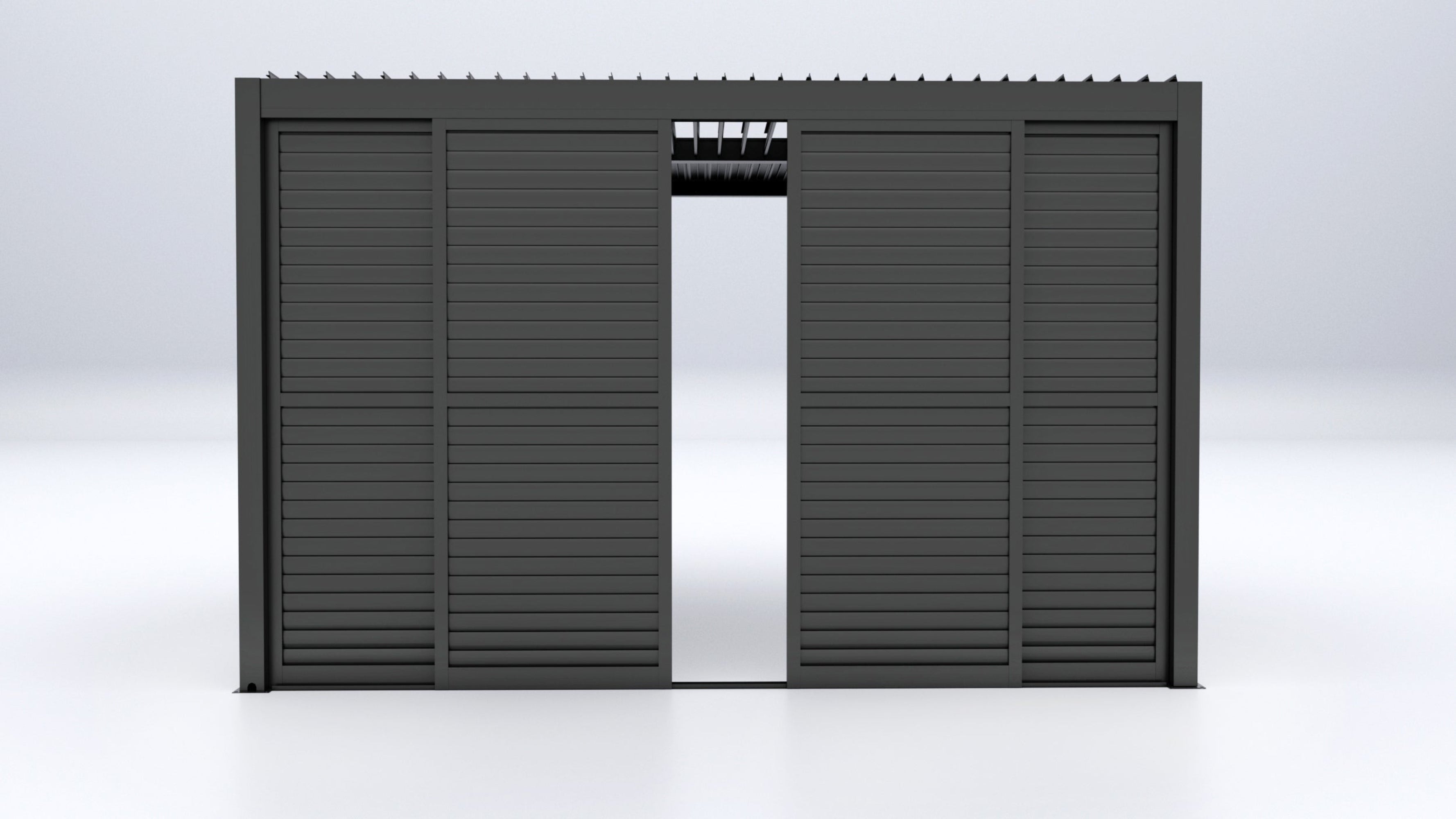 CLIMA NATURA Set di 3 Pannelli Sliding Blind Per Pergole Bioclimatiche da 4 mt