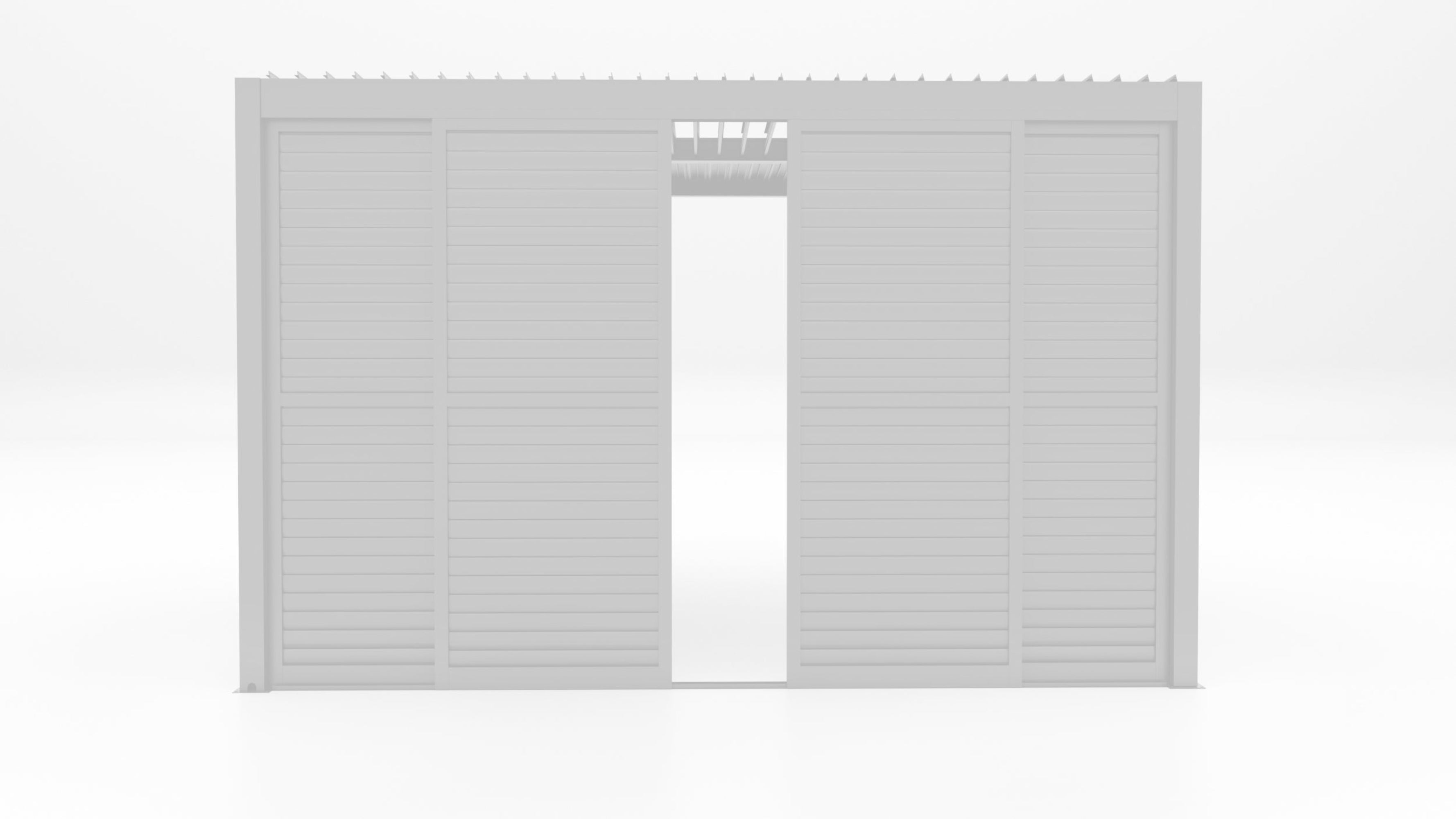 CLIMA NATURA Set di 3 Pannelli Sliding Blind Per Pergole Bioclimatiche da 4 mt