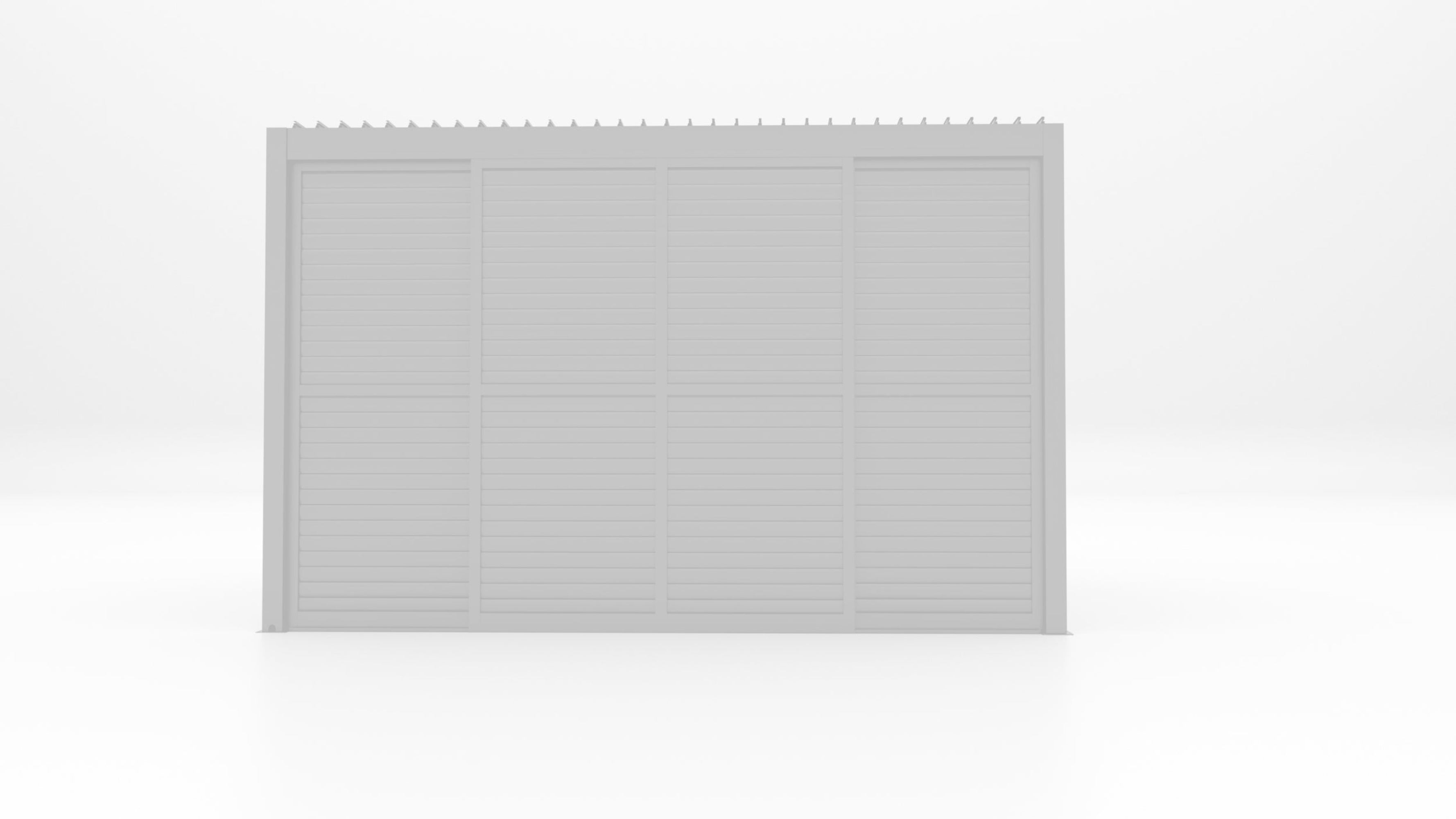 CLIMA NATURA Set di 3 Pannelli Sliding Blind Per Pergole Bioclimatiche da 4 mt