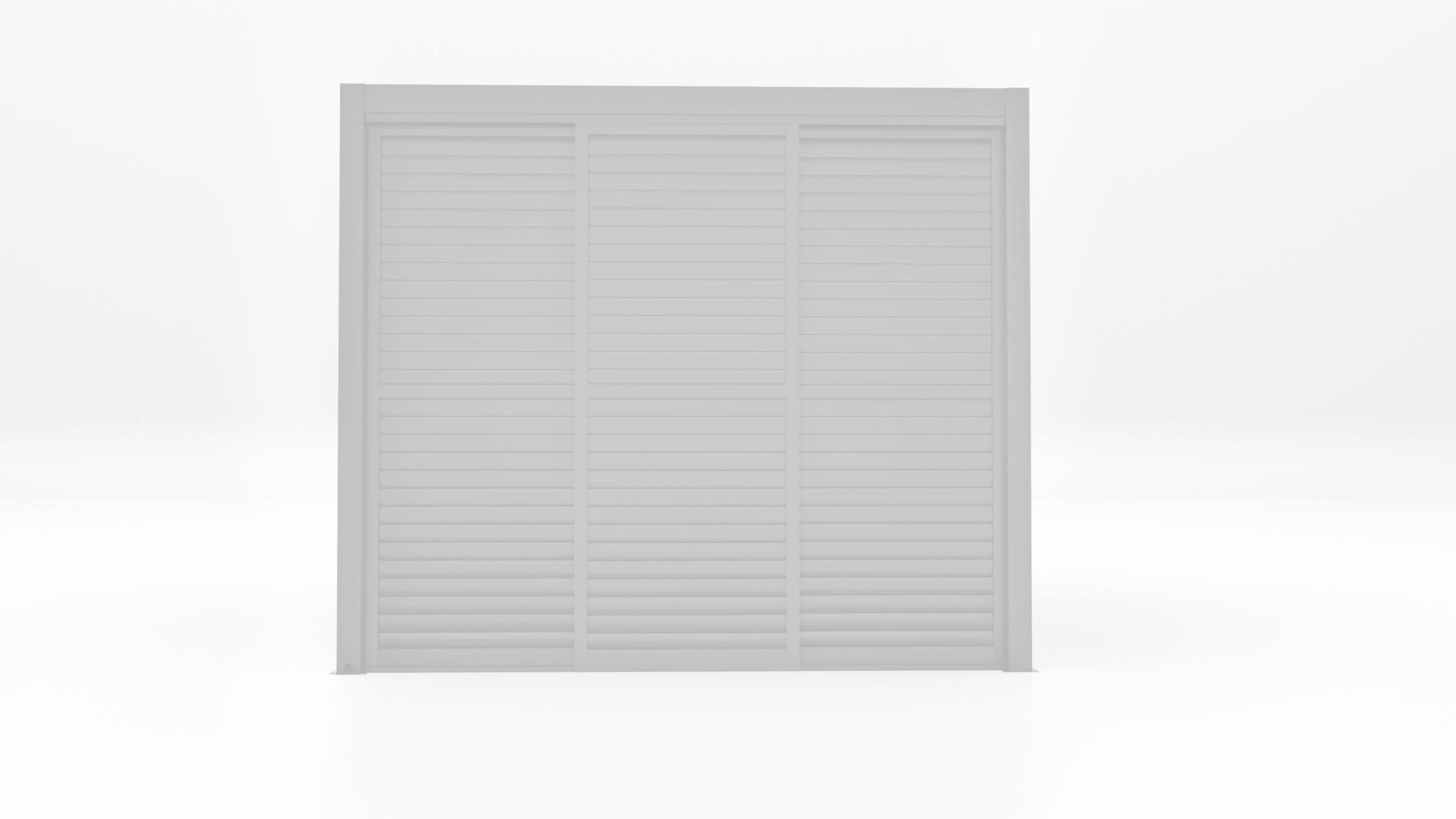CLIMA NATURA Set di 3 Pannelli Sliding Blind Per Pergole Bioclimatiche da 3 mt