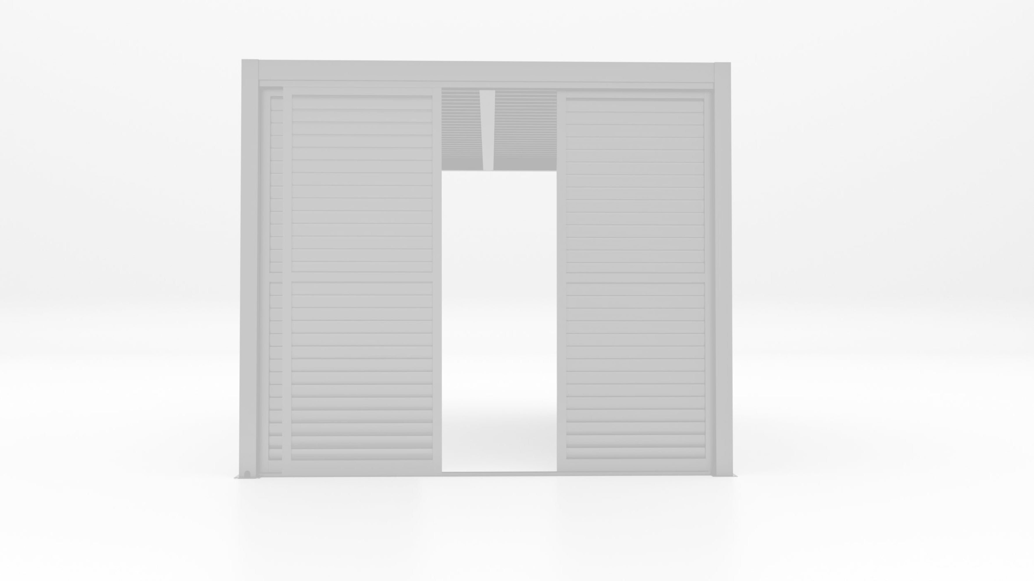 CLIMA NATURA Set di 3 Pannelli Sliding Blind Per Pergole Bioclimatiche da 3 mt