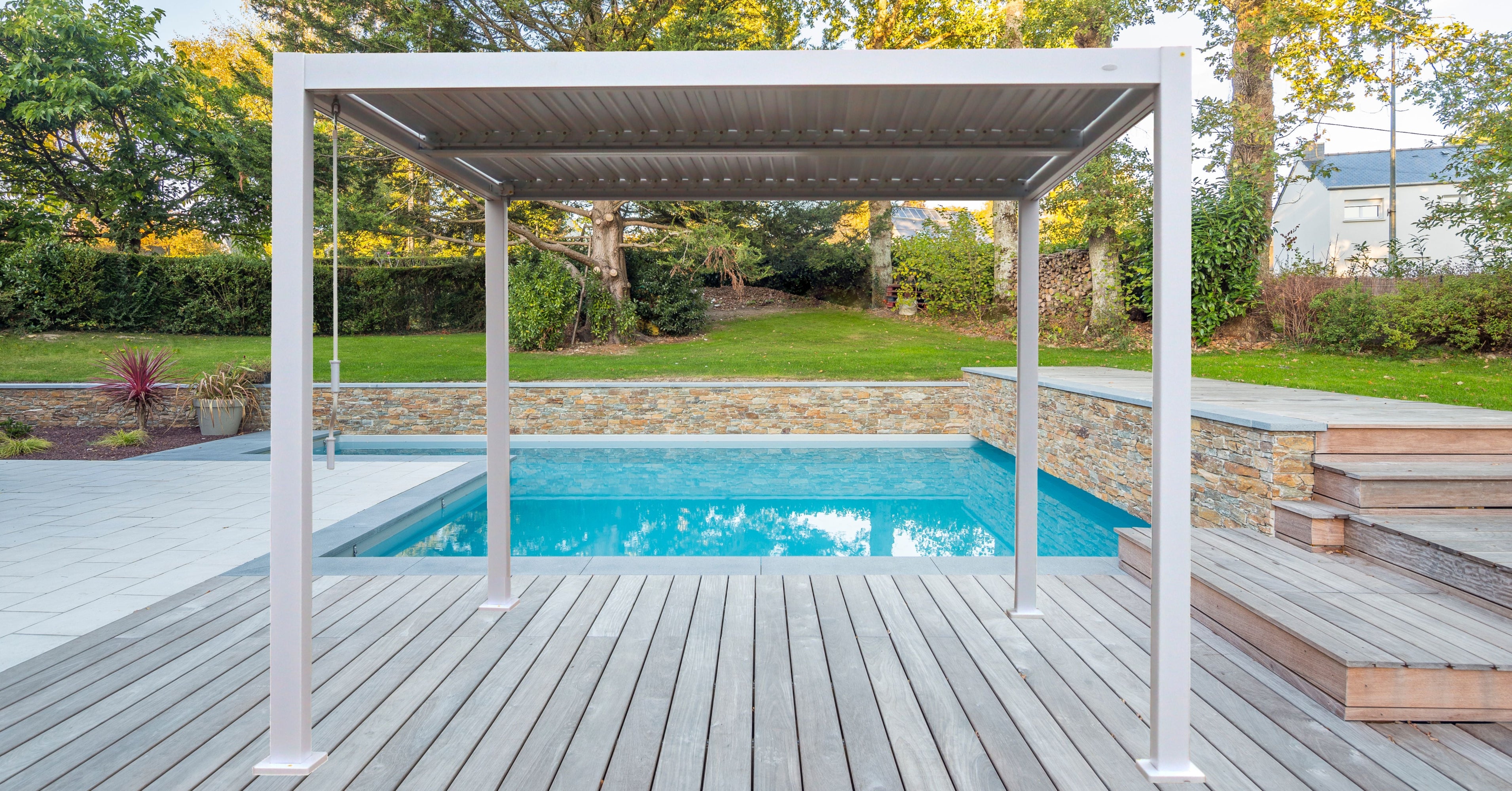 CLIMA NATURA Pergola Bioclimatica Gelsomino Plus 4,00x3,00x2,40 mt