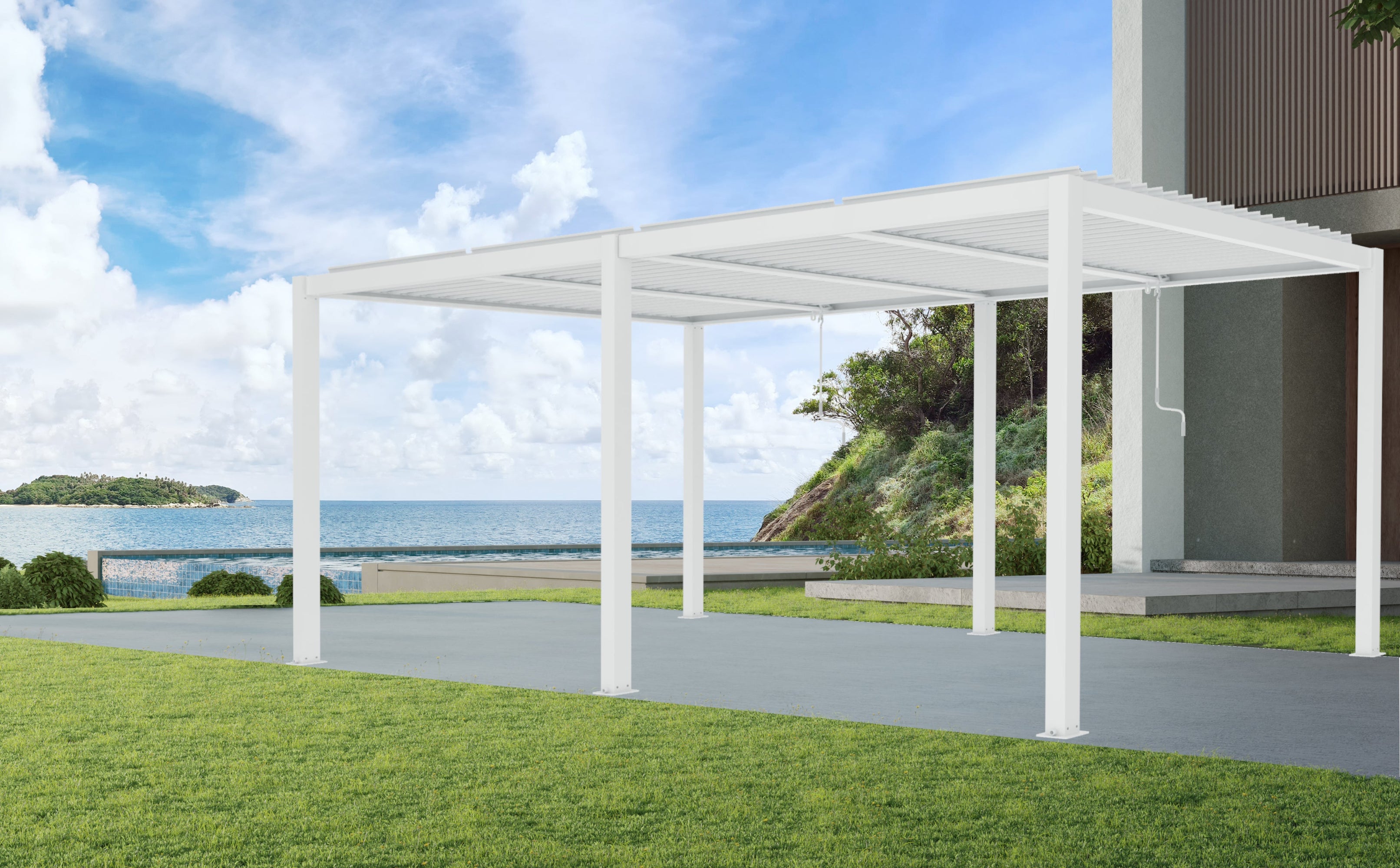 CLIMA NATURA Pergola Bioclimatica Gelsomino Twin 6,00x3,00x2,40 mt