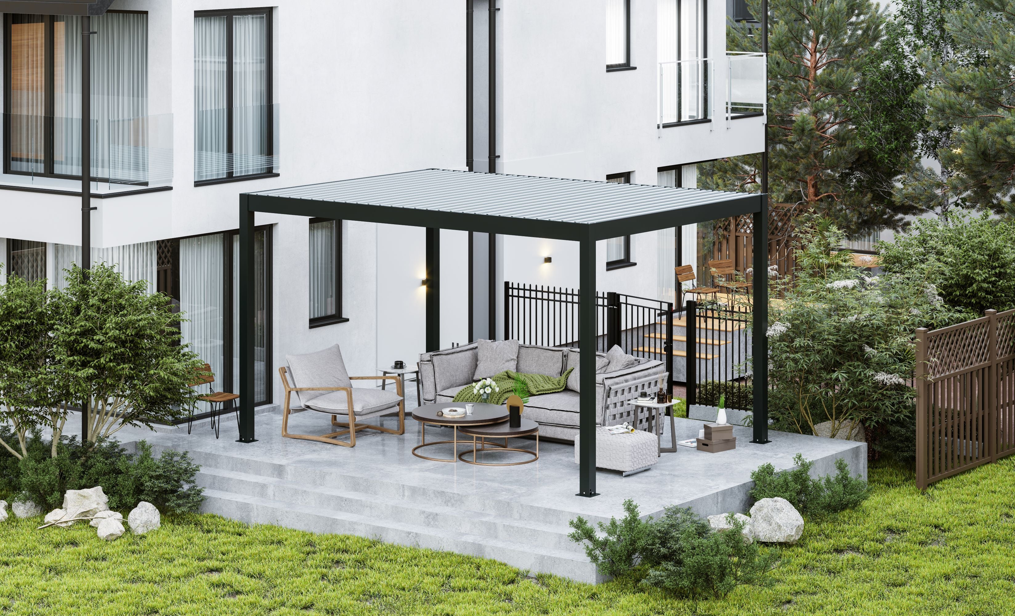 CLIMA NATURA Pergola Bioclimatica Oxalis 4,00x3,00x2,50 mt