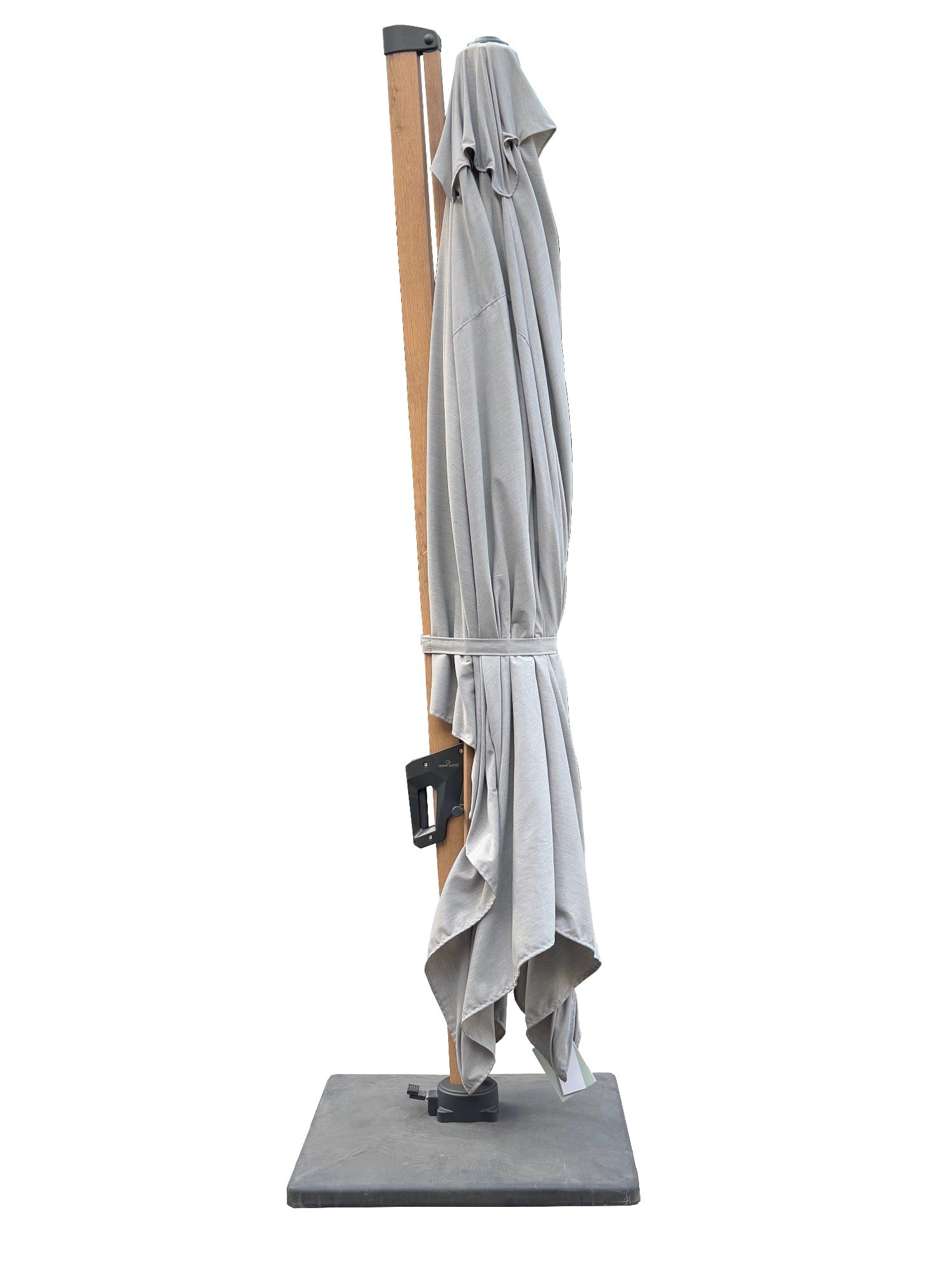 CLIMA NATURA Ombrellone a Braccio Rettangolare 3x4m Sunelia con Apertura a Manovella, Audio Bluetooth e Luci LED