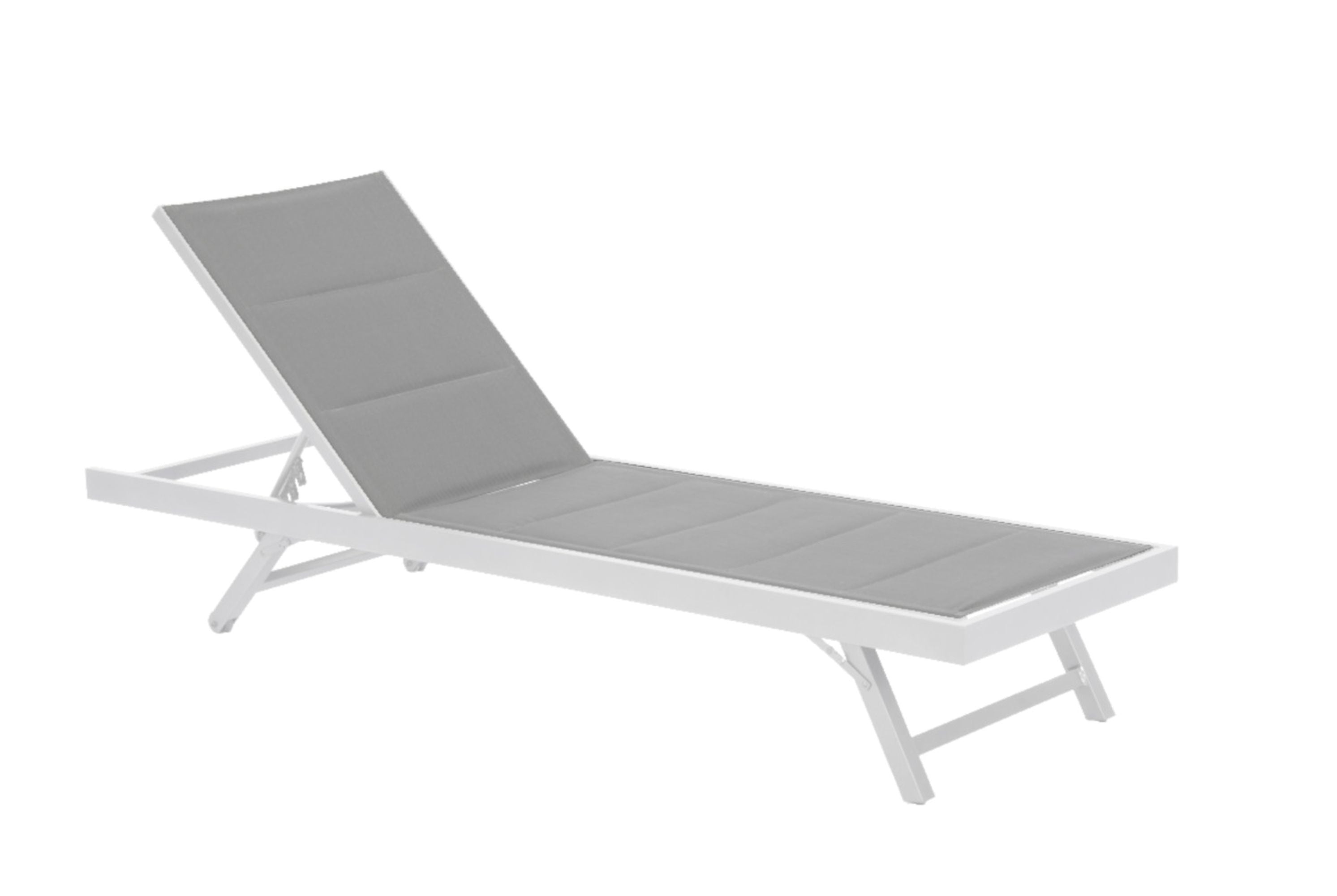 CLIMA NATURA Lettino prendisole in alluminio e textilene imbottito Nuvia