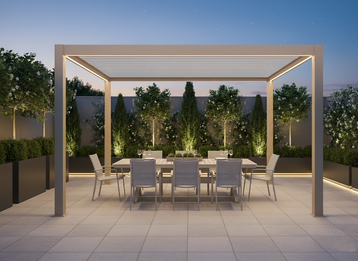 CLIMA NATURA Pergola Bioclimatica Oxalis 4,00x3,00x2,50 mt