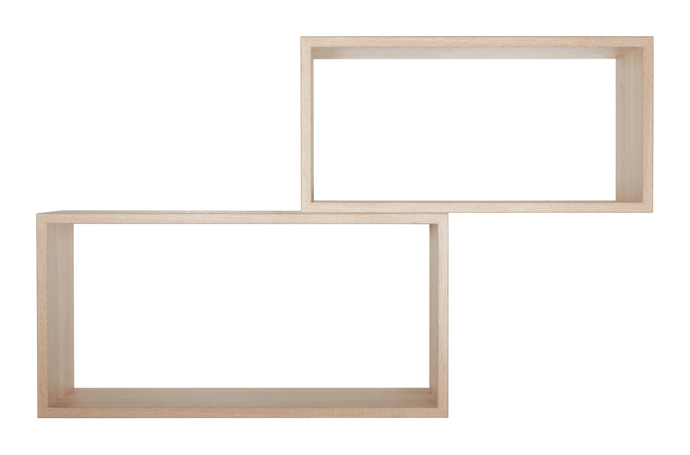MODULARREDO Set 2 Mensole Bislungo Rettangolari 70cm+60cm