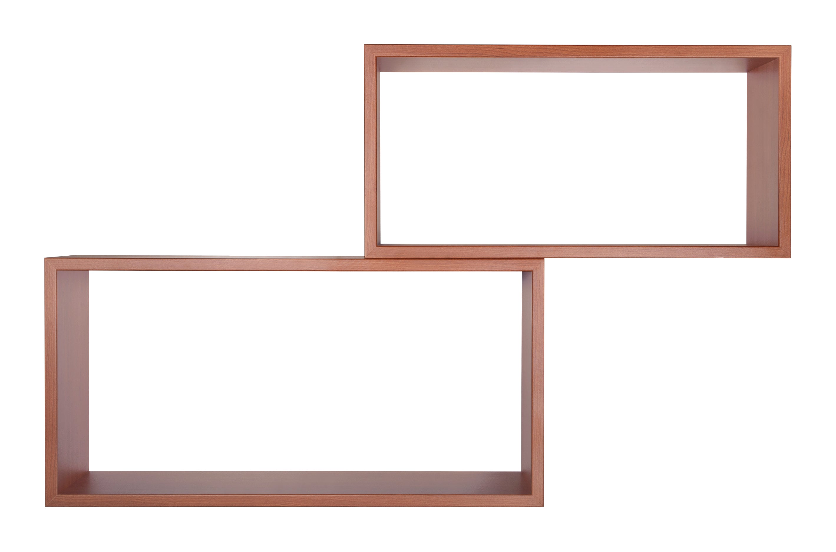 MODULARREDO Set 2 Mensole Bislungo Rettangolari 70cm+60cm