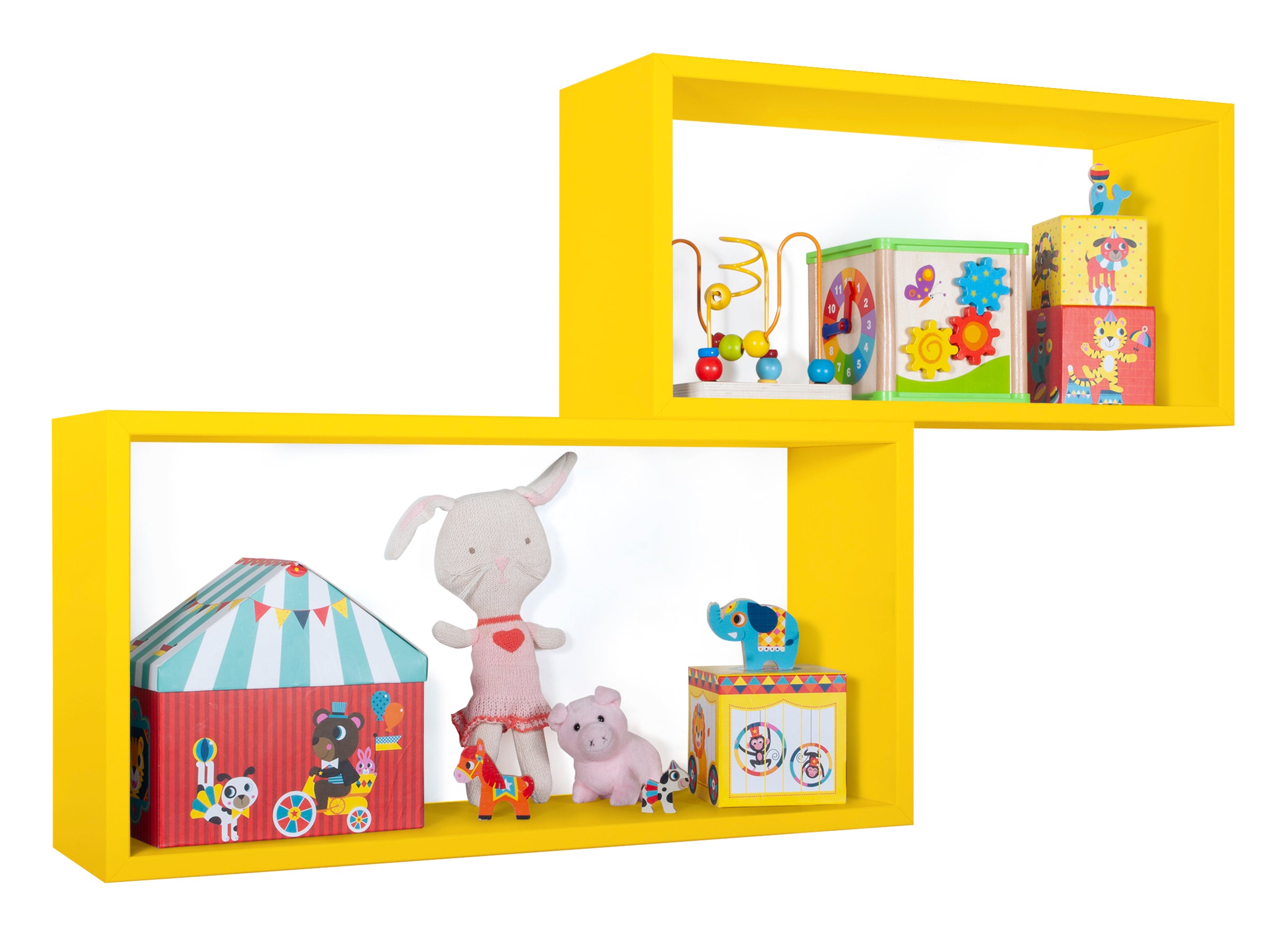 MODULARREDO Set 2 Mensole Bislungo Rettangolari 70cm+60cm