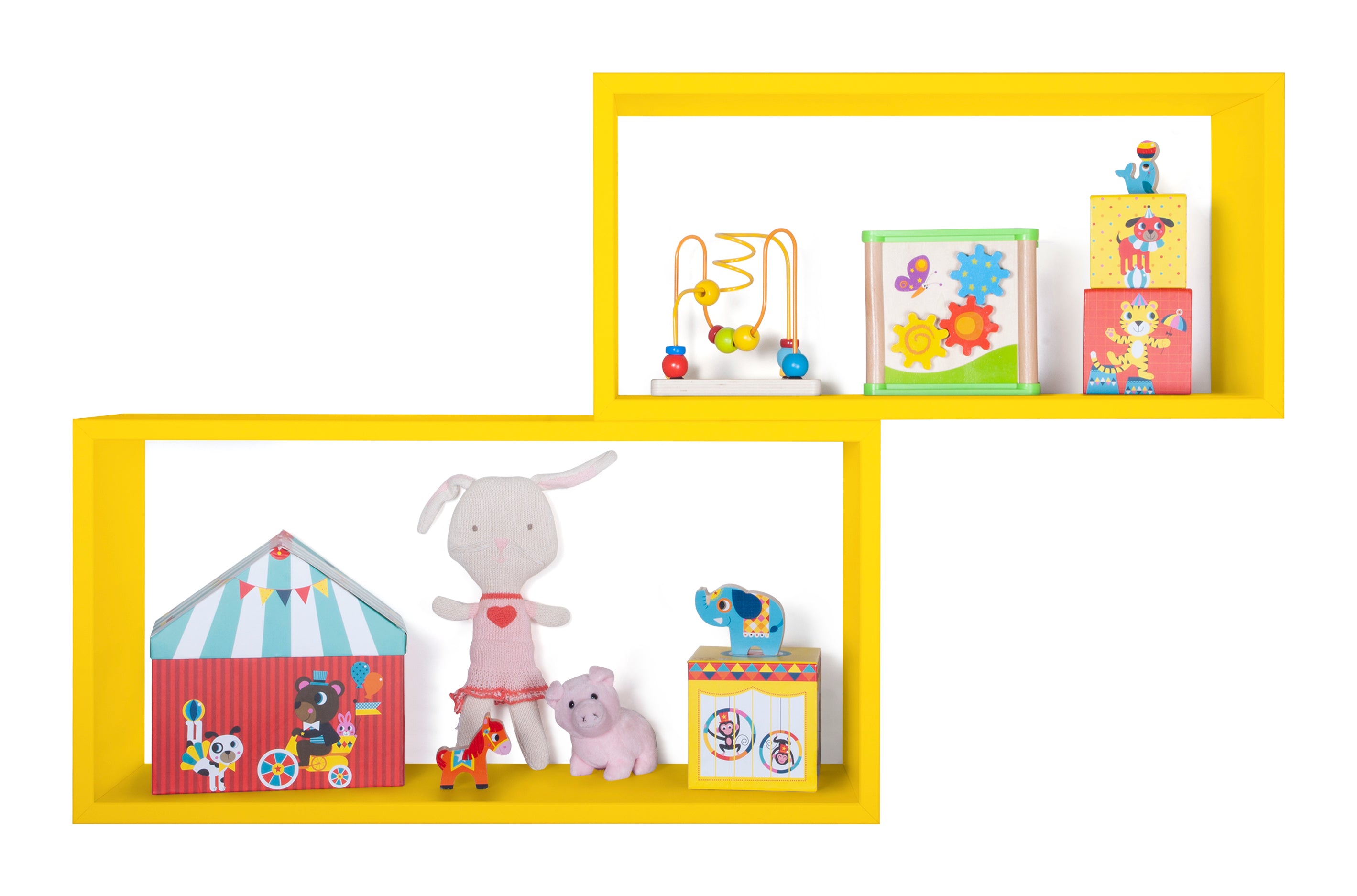 MODULARREDO Set 2 Mensole Bislungo Rettangolari 70cm+60cm