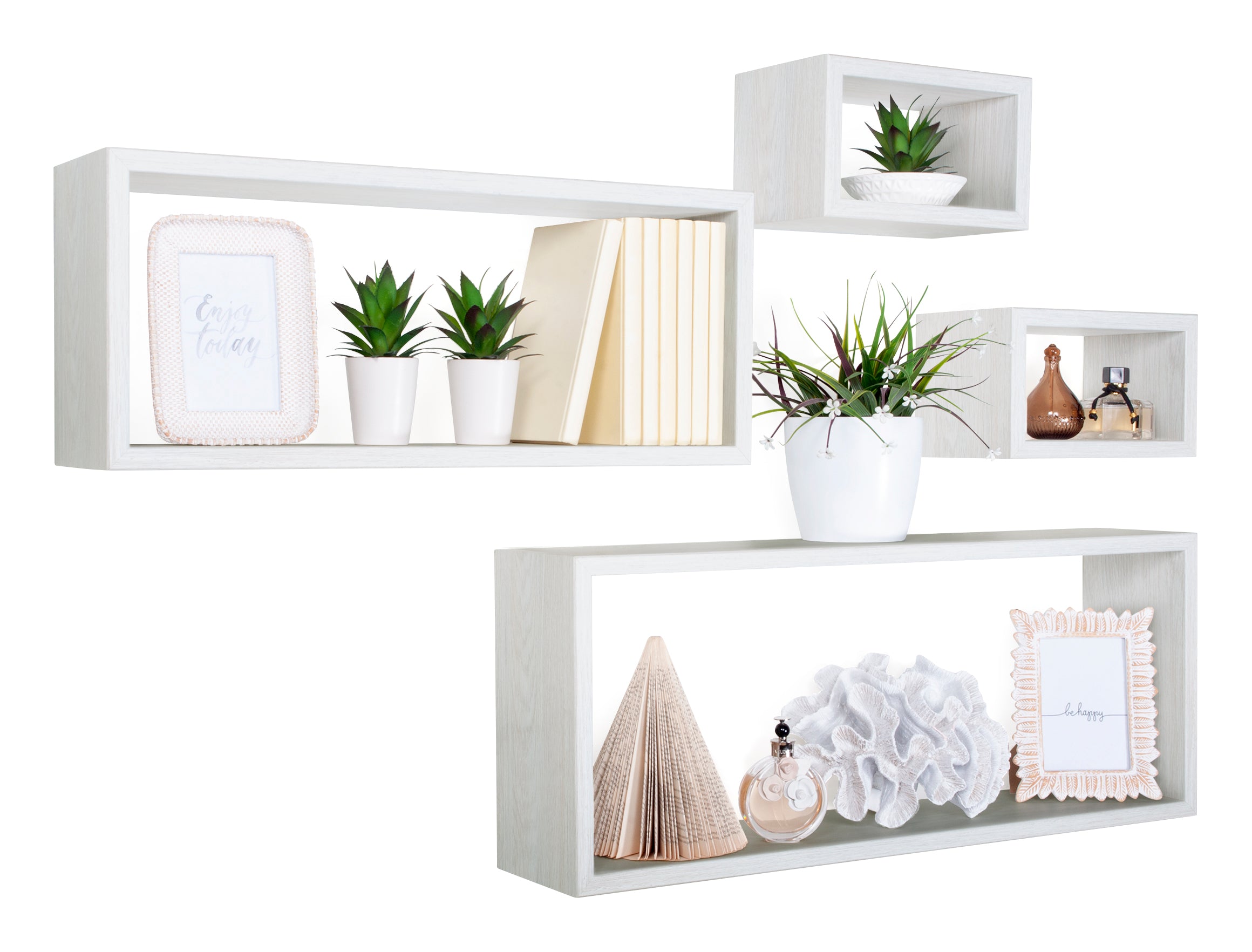 MODULARREDO Set 4 Mensole da Muro Merlino