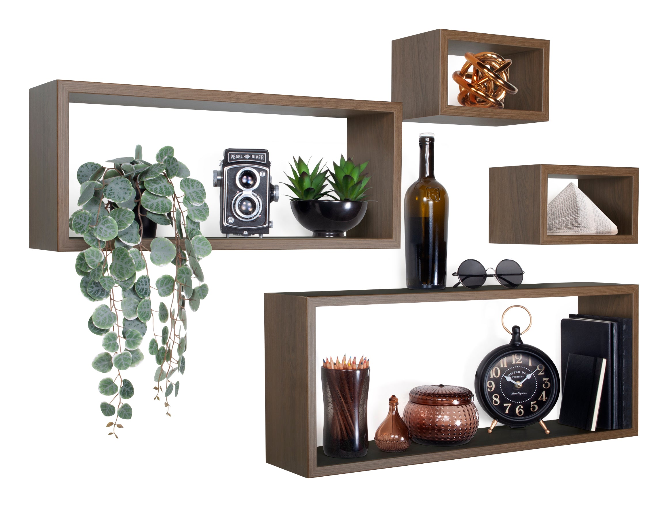 MODULARREDO Set 4 Mensole da Muro Merlino