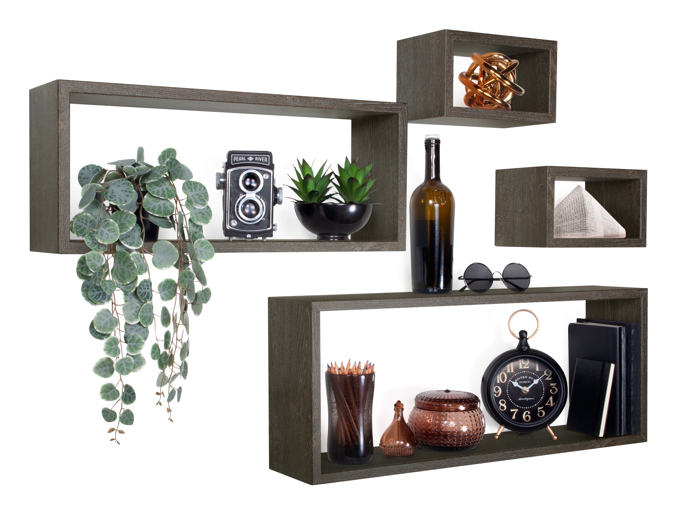 MODULARREDO Set 4 Mensole da Muro Merlino