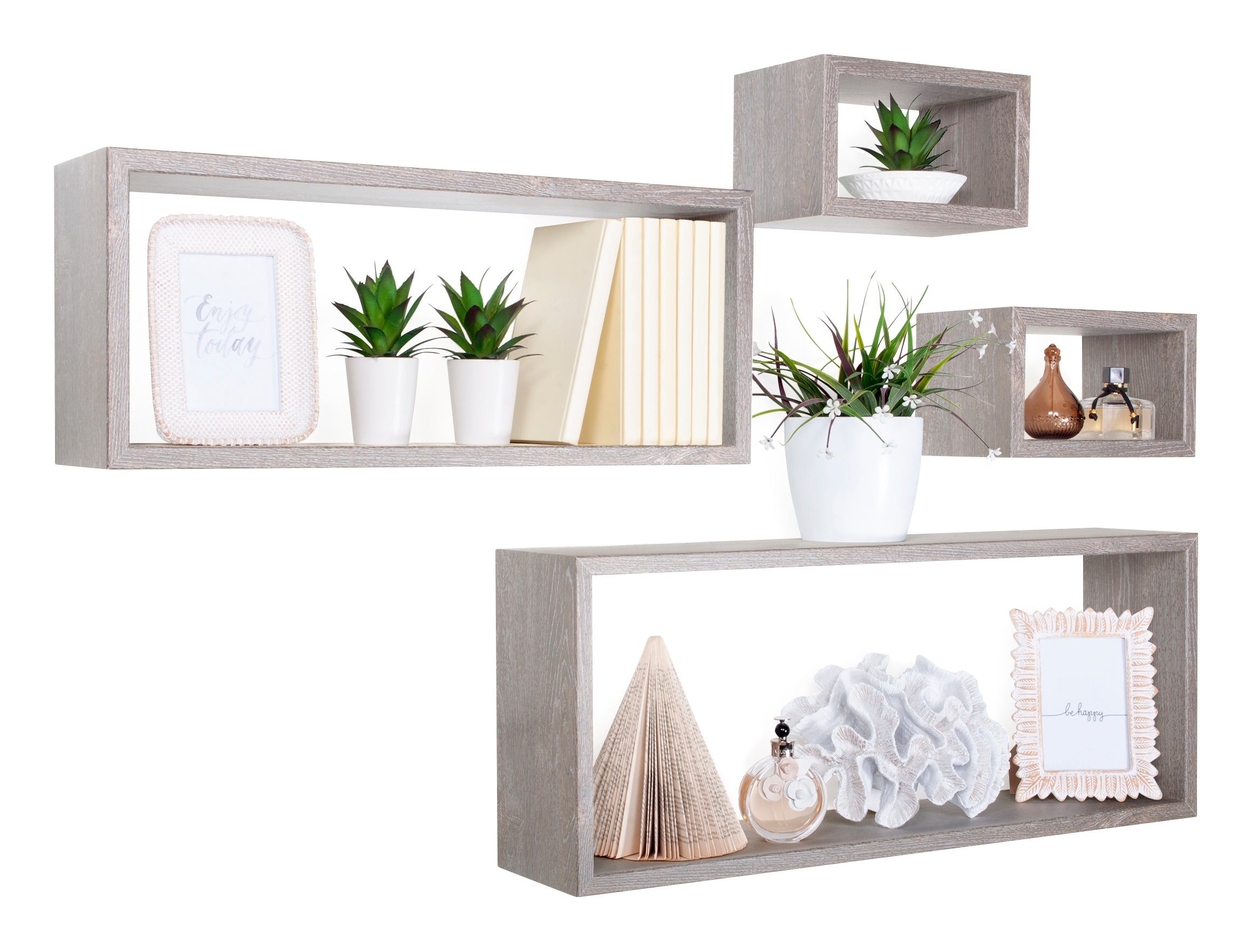 MODULARREDO Set 4 Mensole da Muro Merlino