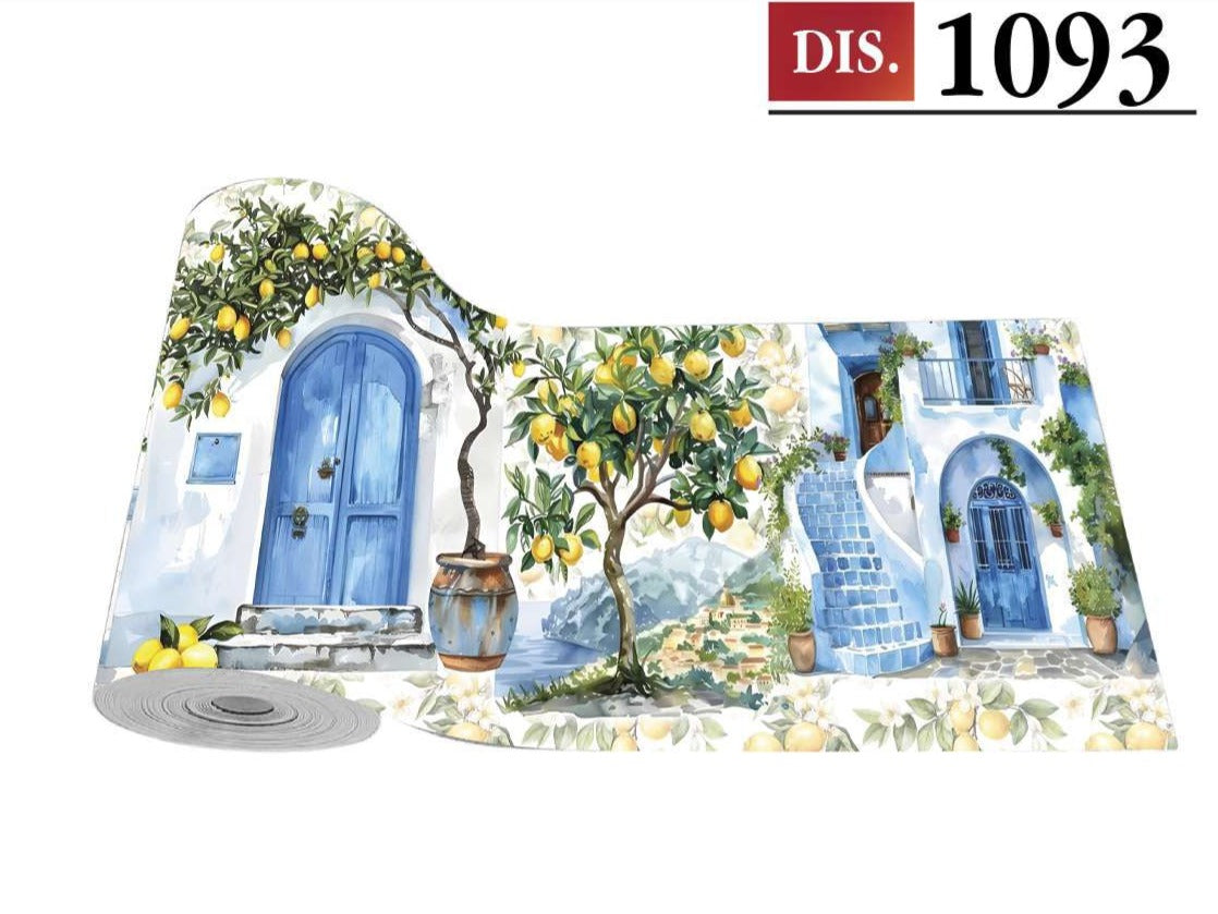 CASSESE HOME Passatoia/Tappeto Bordato in Poliestere con Retro Antiscivolo in PVC  Made in Italy