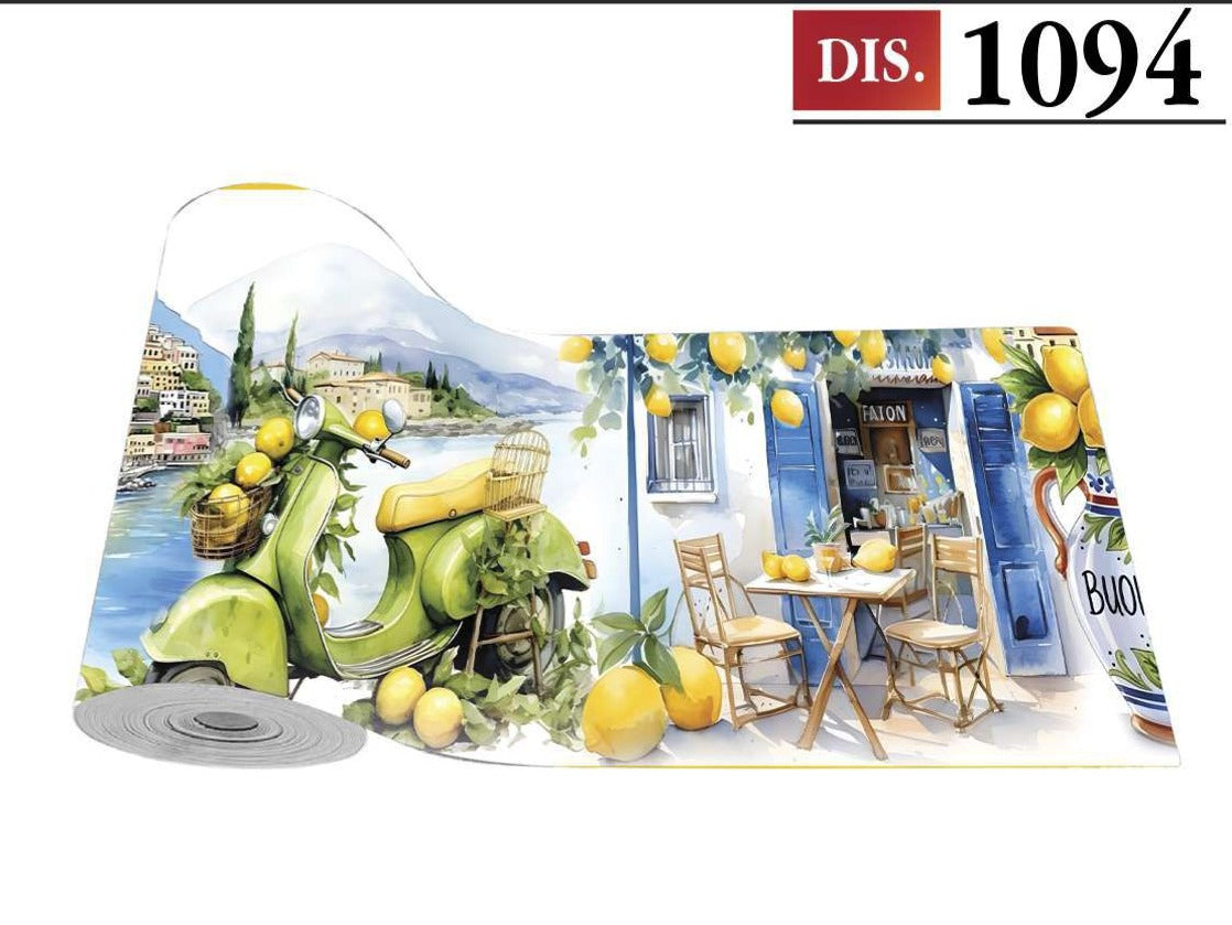 CASSESE HOME Passatoia/Tappeto Bordato in Poliestere con Retro Antiscivolo in PVC  Made in Italy