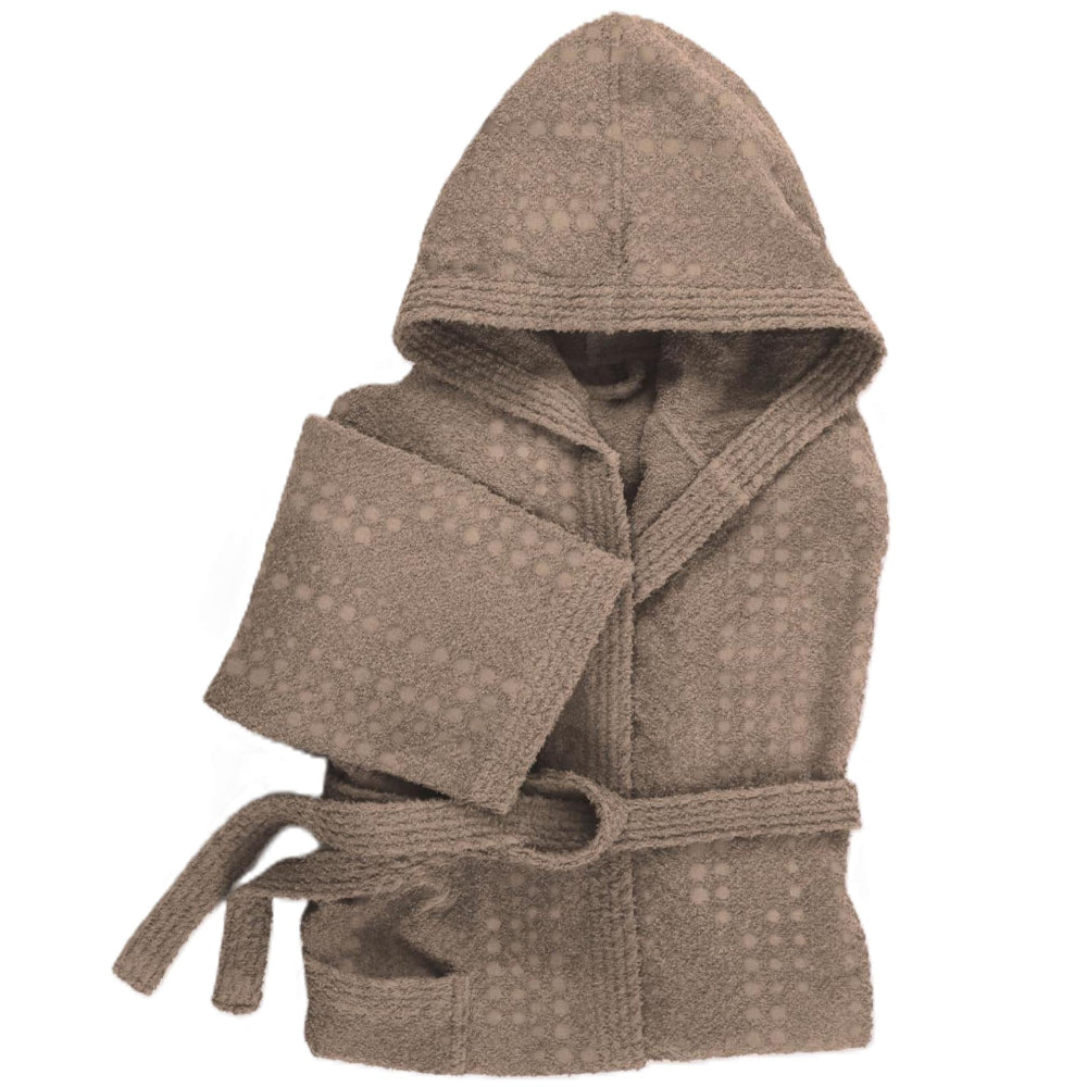 BASSETTI Accappatoio in spugna con cappuccio