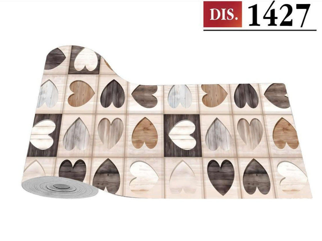 CASSESE HOME Passatoia/Tappeto Bordato in Poliestere con Retro Antiscivolo in PVC  Made in Italy