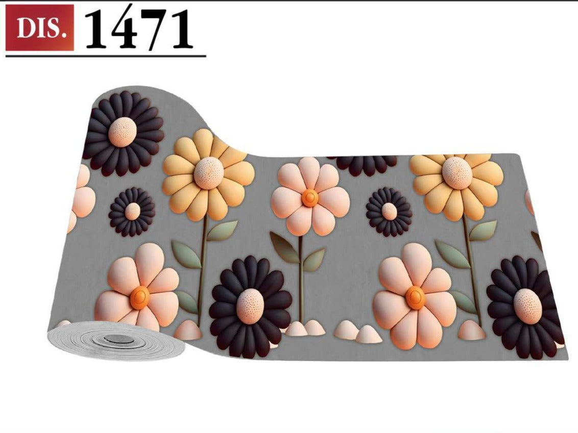 CASSESE HOME Passatoia/Tappeto Bordato in Poliestere con Retro Antiscivolo in PVC  Made in Italy