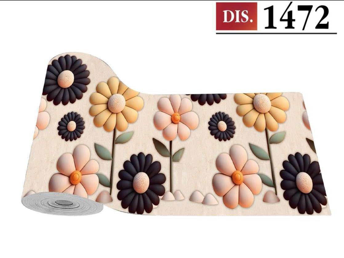 CASSESE HOME Passatoia/Tappeto Bordato in Poliestere con Retro Antiscivolo in PVC  Made in Italy