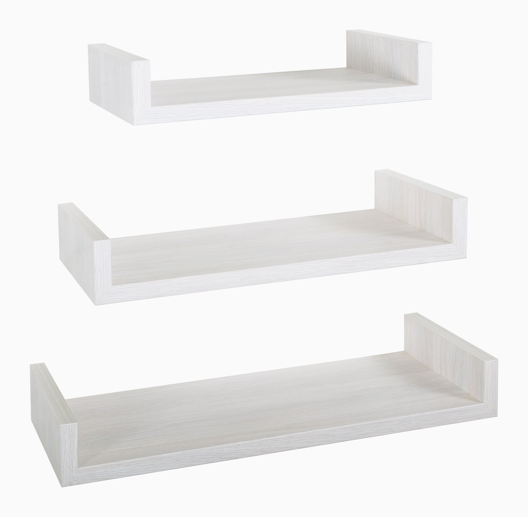 MODULARREDO Set 3 Mensole Lineari Calamita Maxi Profondità 23.7 cm