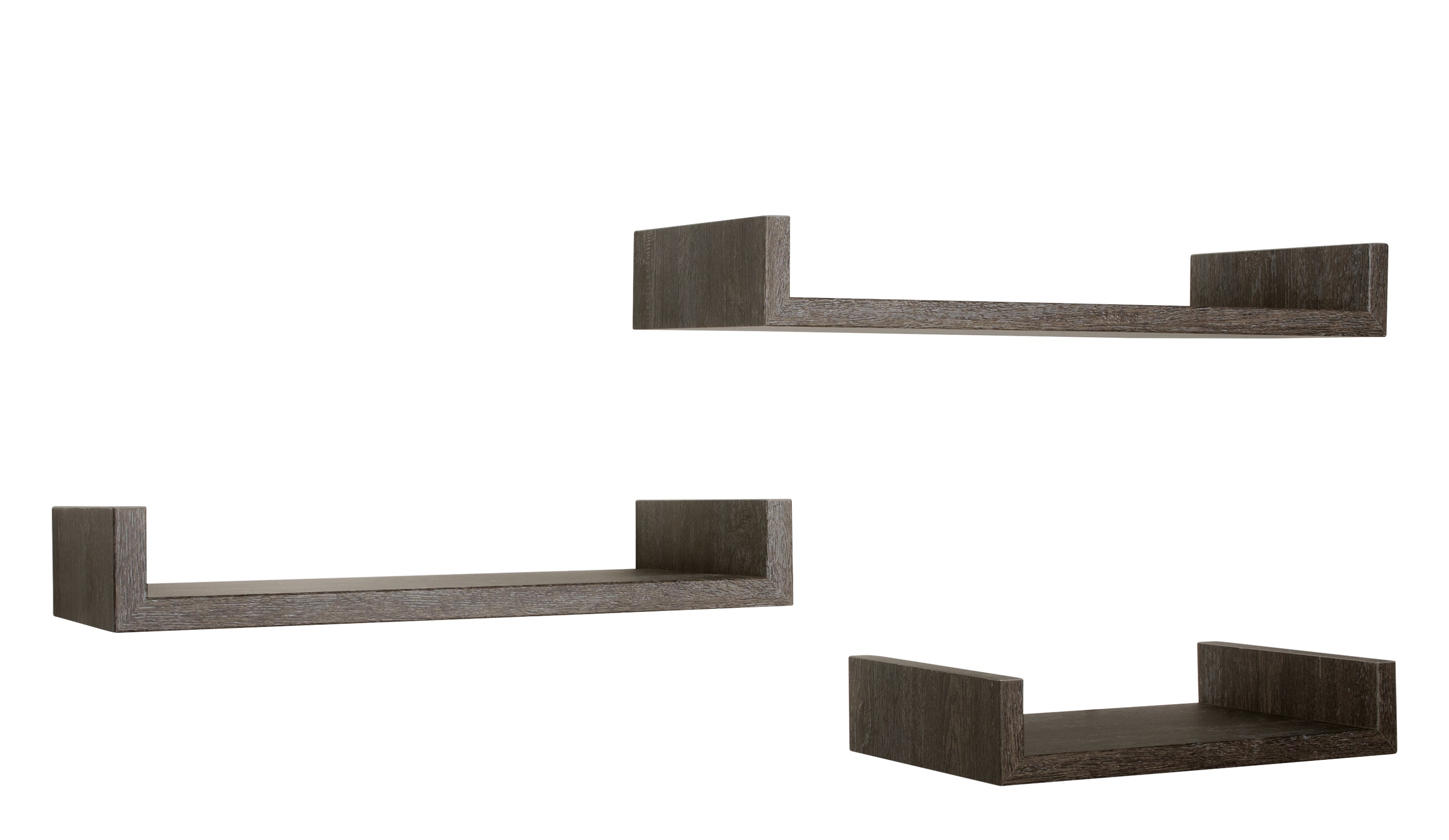 MODULARREDO Set 3 Mensole Lineari Calamita Maxi Profondità 23.7 cm