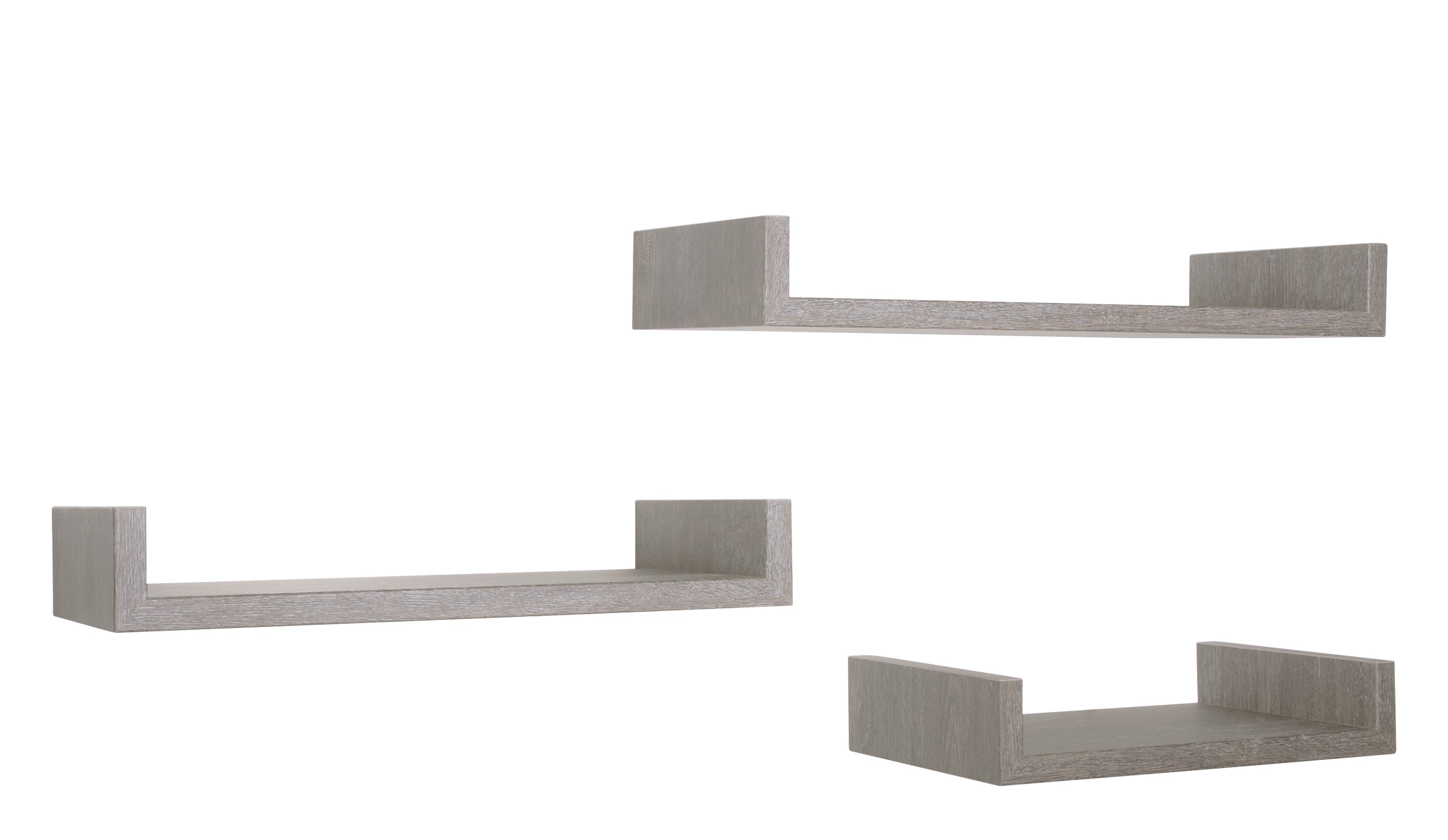 MODULARREDO Set 3 Mensole Lineari Calamita Maxi Profondità 23.7 cm