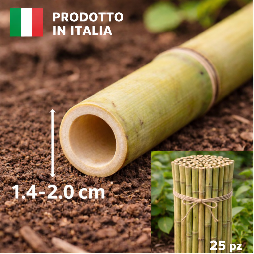 MAJA Tutore in Bambù Naturale Made in Italy