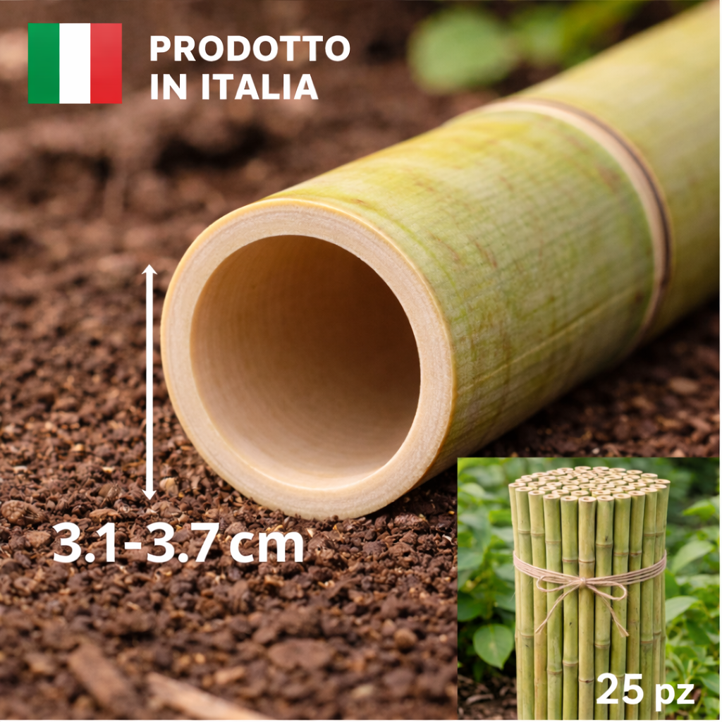 MAJA Tutore in Bambù Naturale Made in Italy